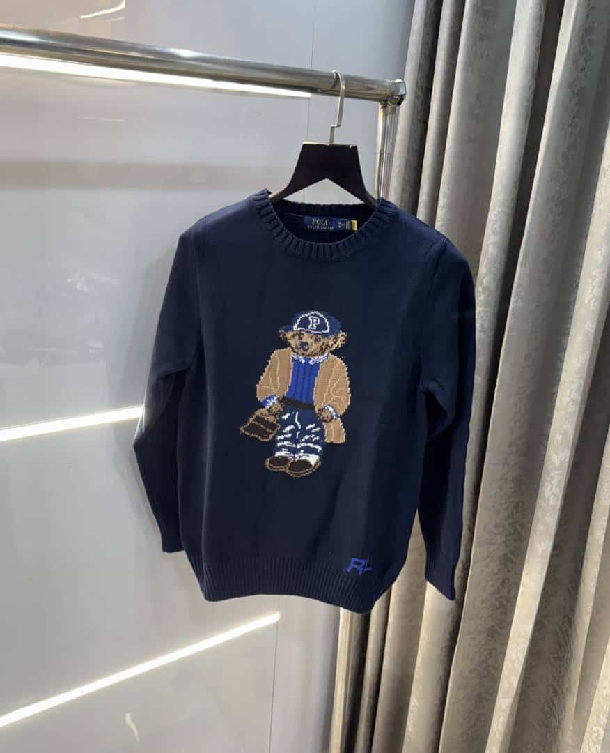 Ralph Lauren Navy Blue Knitted Premium Pull Over