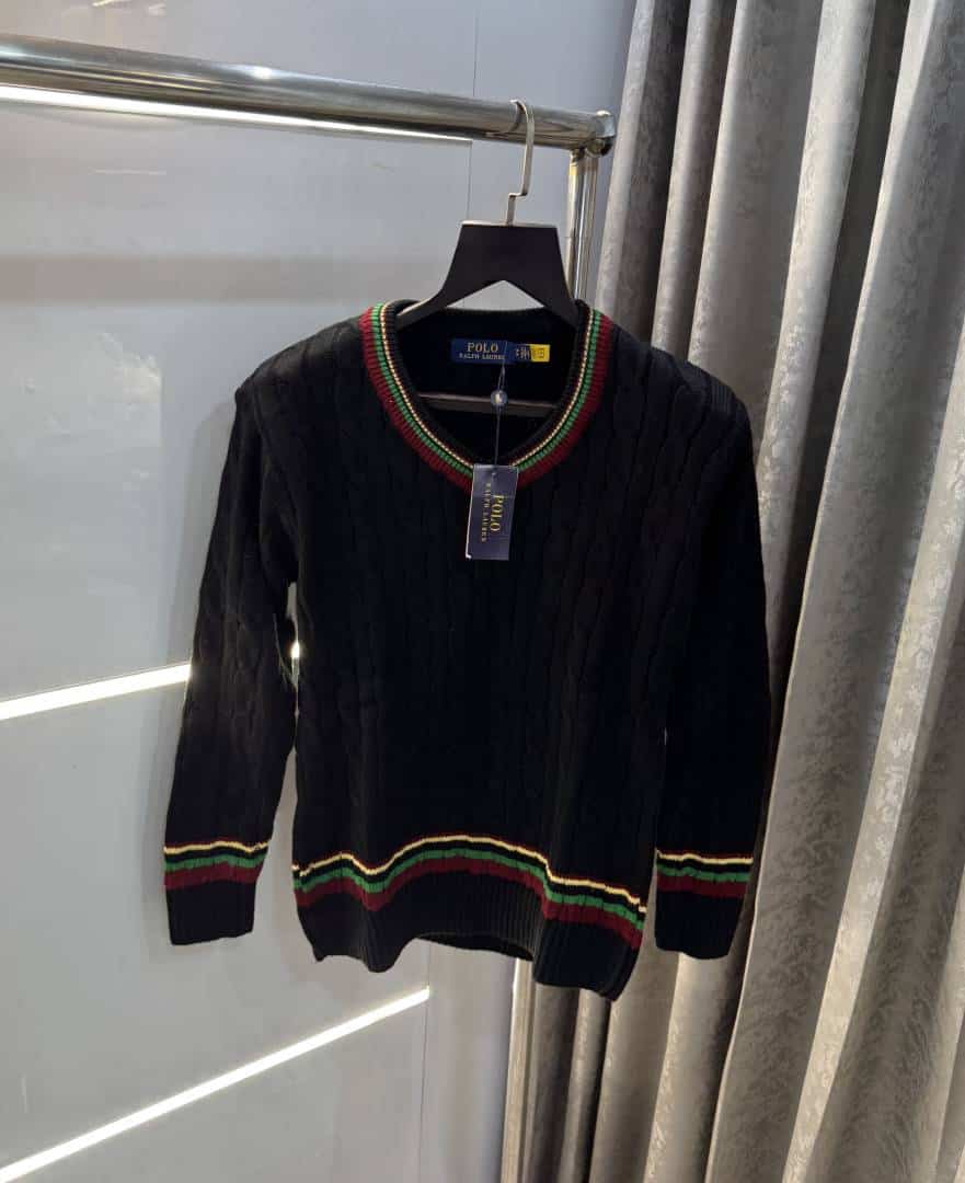 Ralp h lauren Black Knitted Premium Pull Over