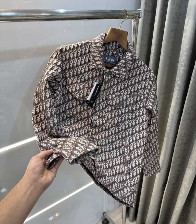 Christian Dio r Brown Monogra m Imported Denim jacket