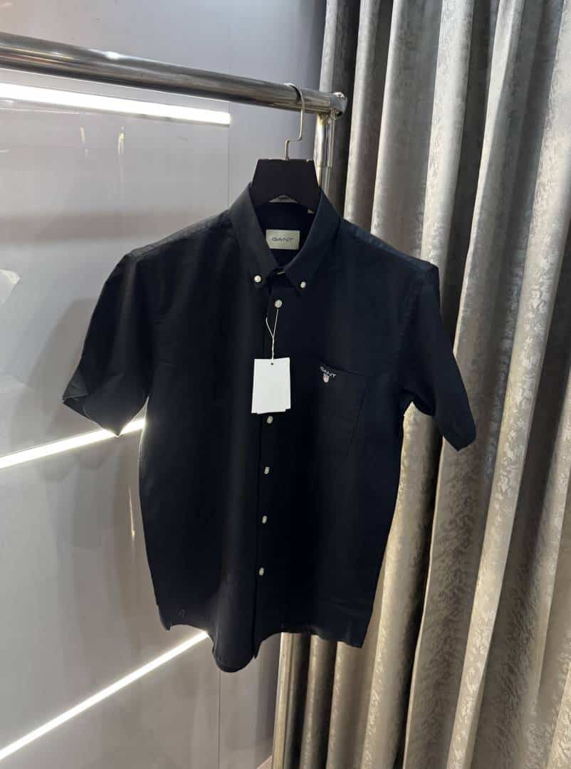 Gan t Navy Blue Premium Classic Half Shirt