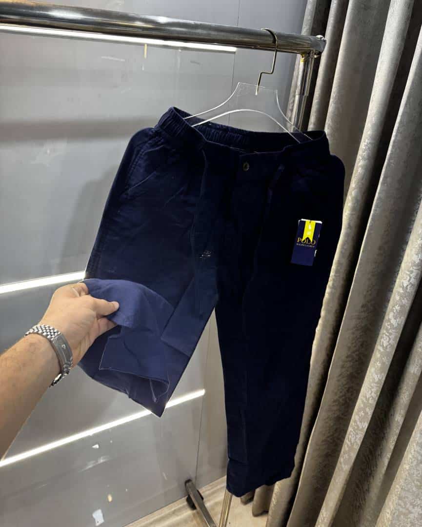 Ralph Laure n Navy Blue Premium Linen TrackPant