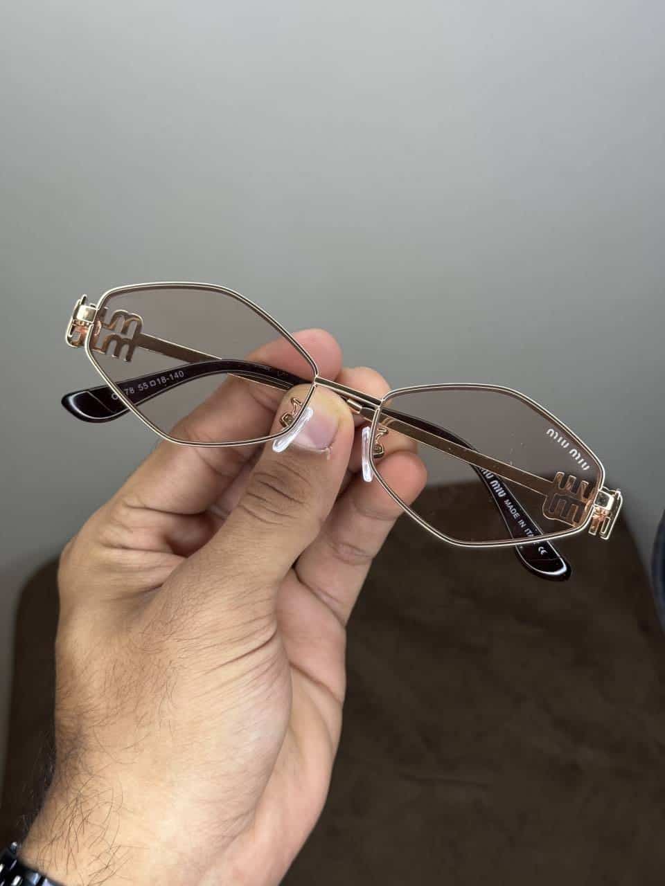 Miu Miu Designer Gold Peach LuXury Shade 478