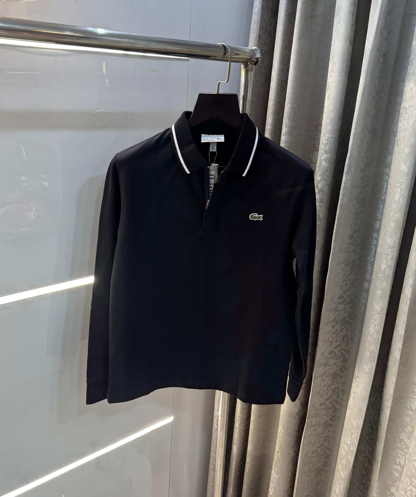 Lacost e Black Premium Classic Full Sleeves Polo T-Shirt