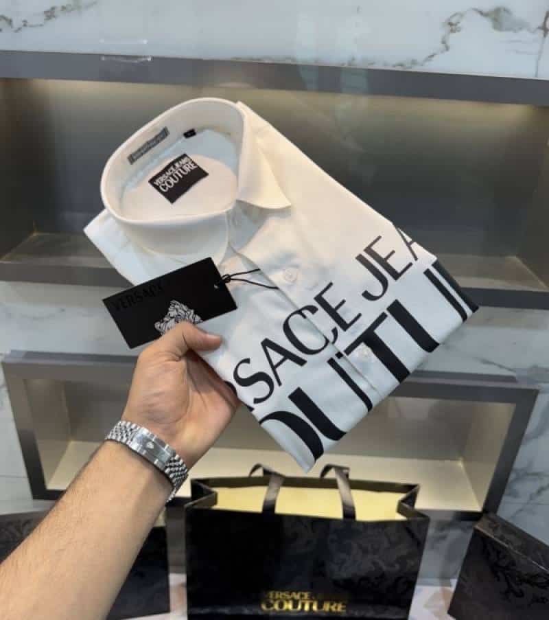 Versace Couture White Kapil Sharma Edition Premium Shirt With Bo..x. Packing And Carry Bag