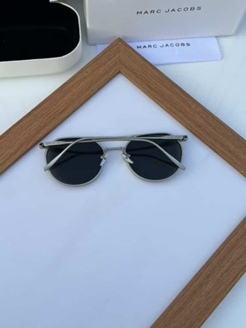 marc jacobs metal silver black