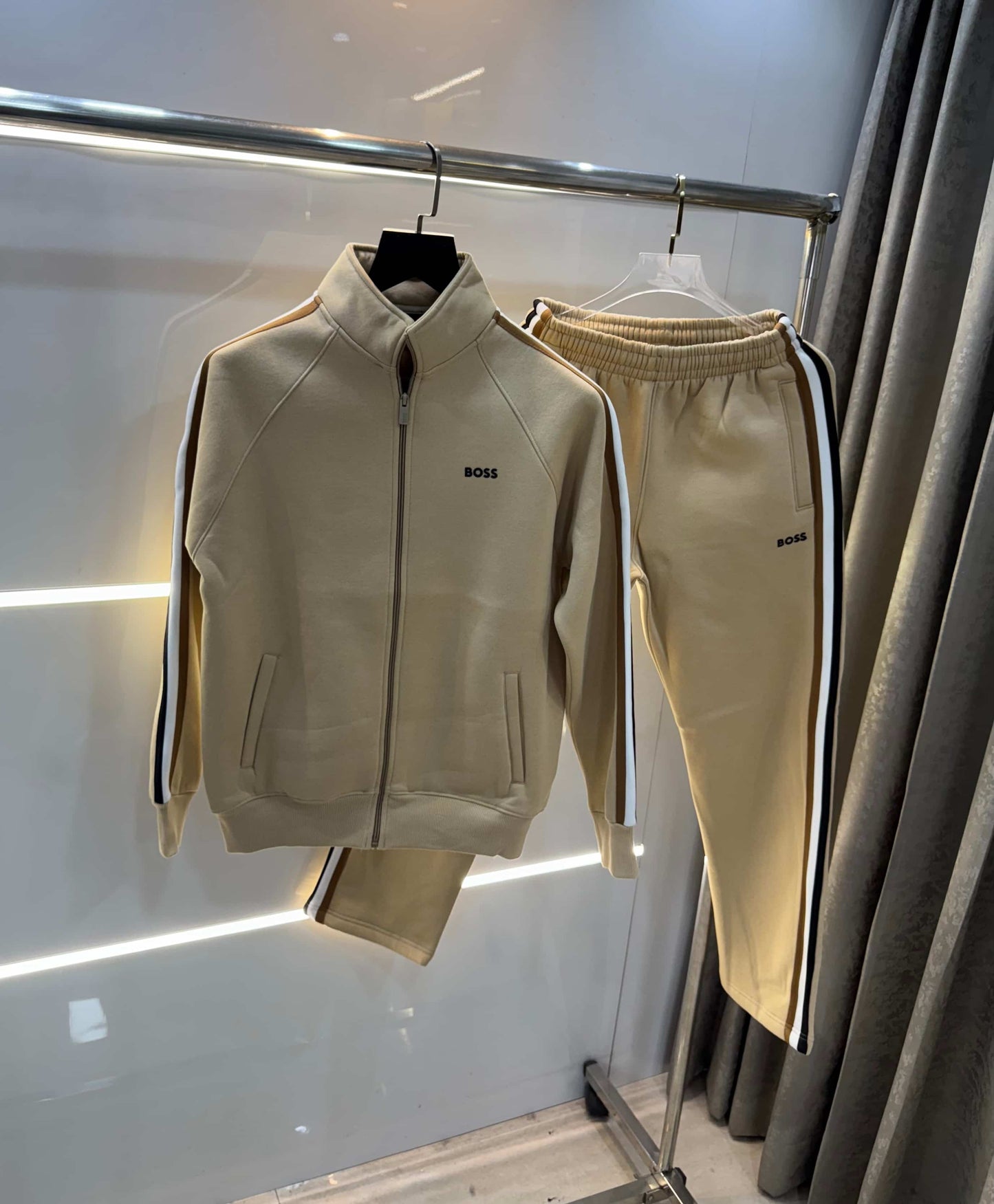 Hugo BOsS Beige Classic Premium Tracksuit