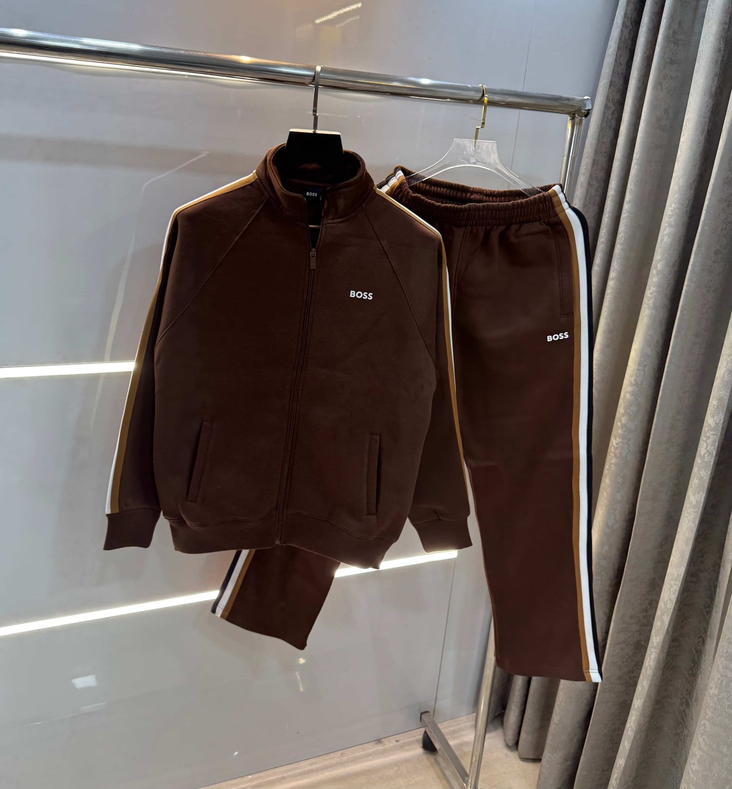 Hugo B0SS! Brown Classic Premium Tracksuit