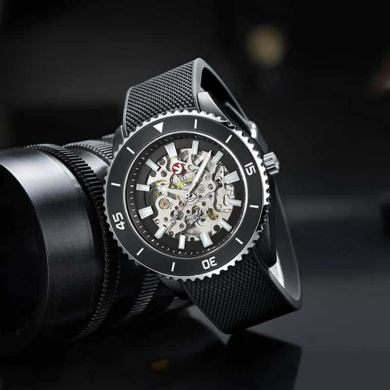 RAD.O CAPTAIN COOK AUTOMATIC FULL BLACK