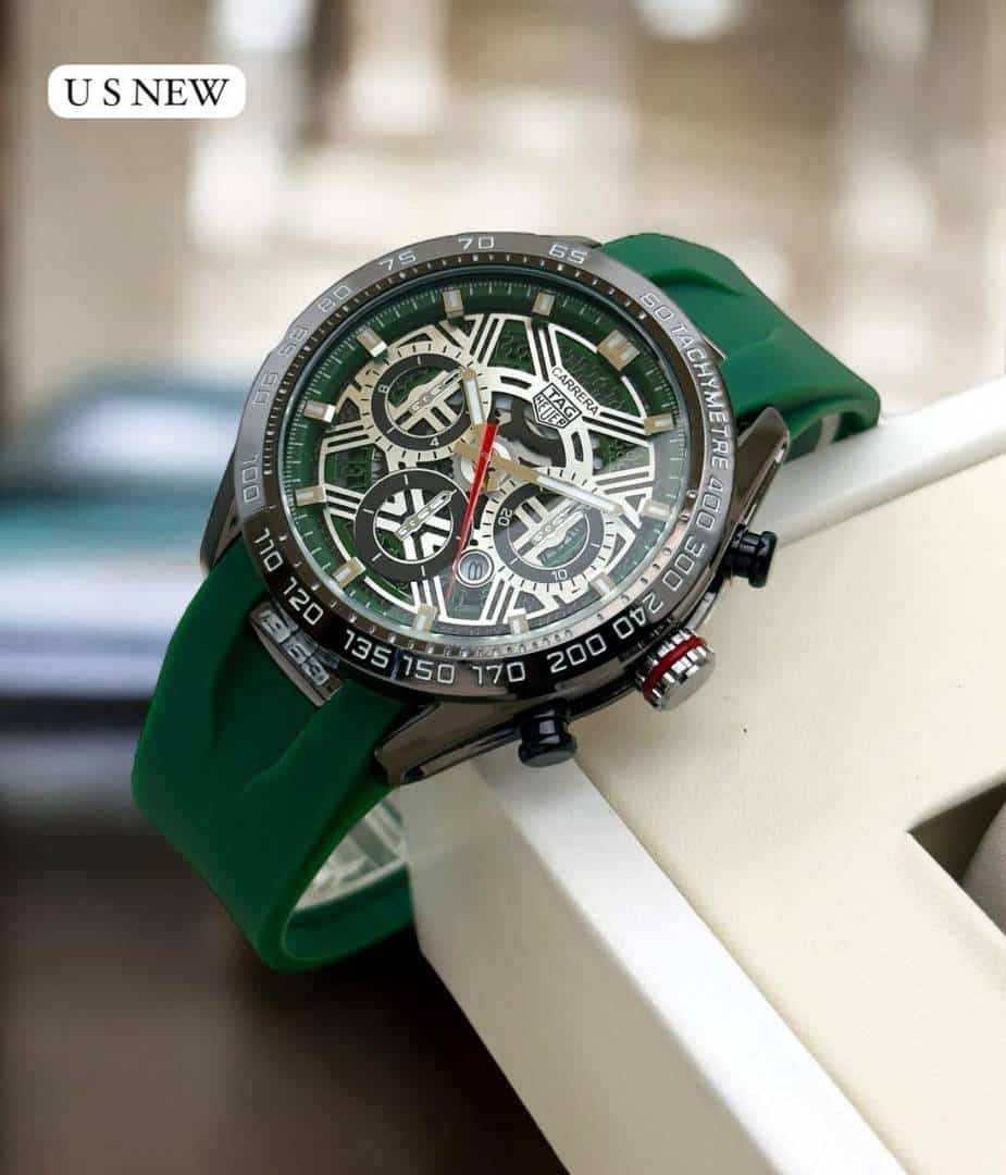 Tag_Heuer Carrera Green Silver