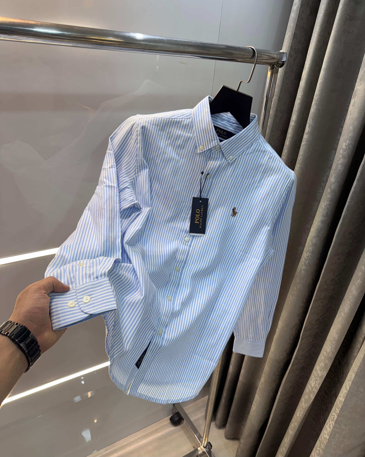 Ralph Laure n Blue strips Premium Shirt