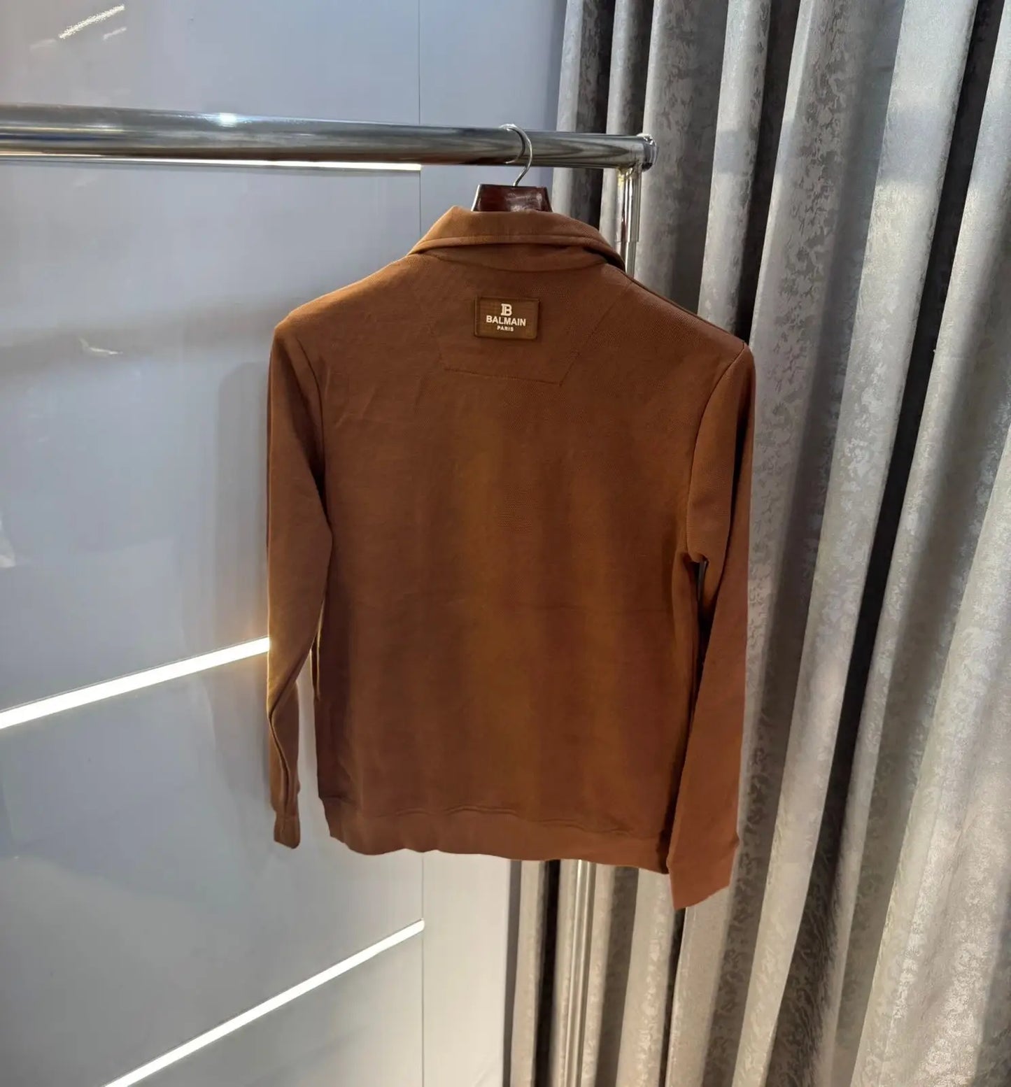 Balmai n Paris Brown Logo Imported Jacket