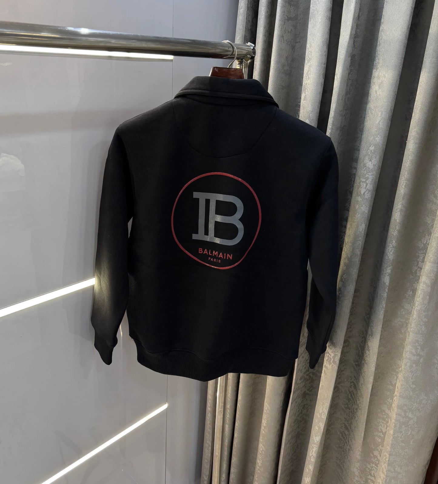 Balmai n Paris black red Logo Imported Jacket