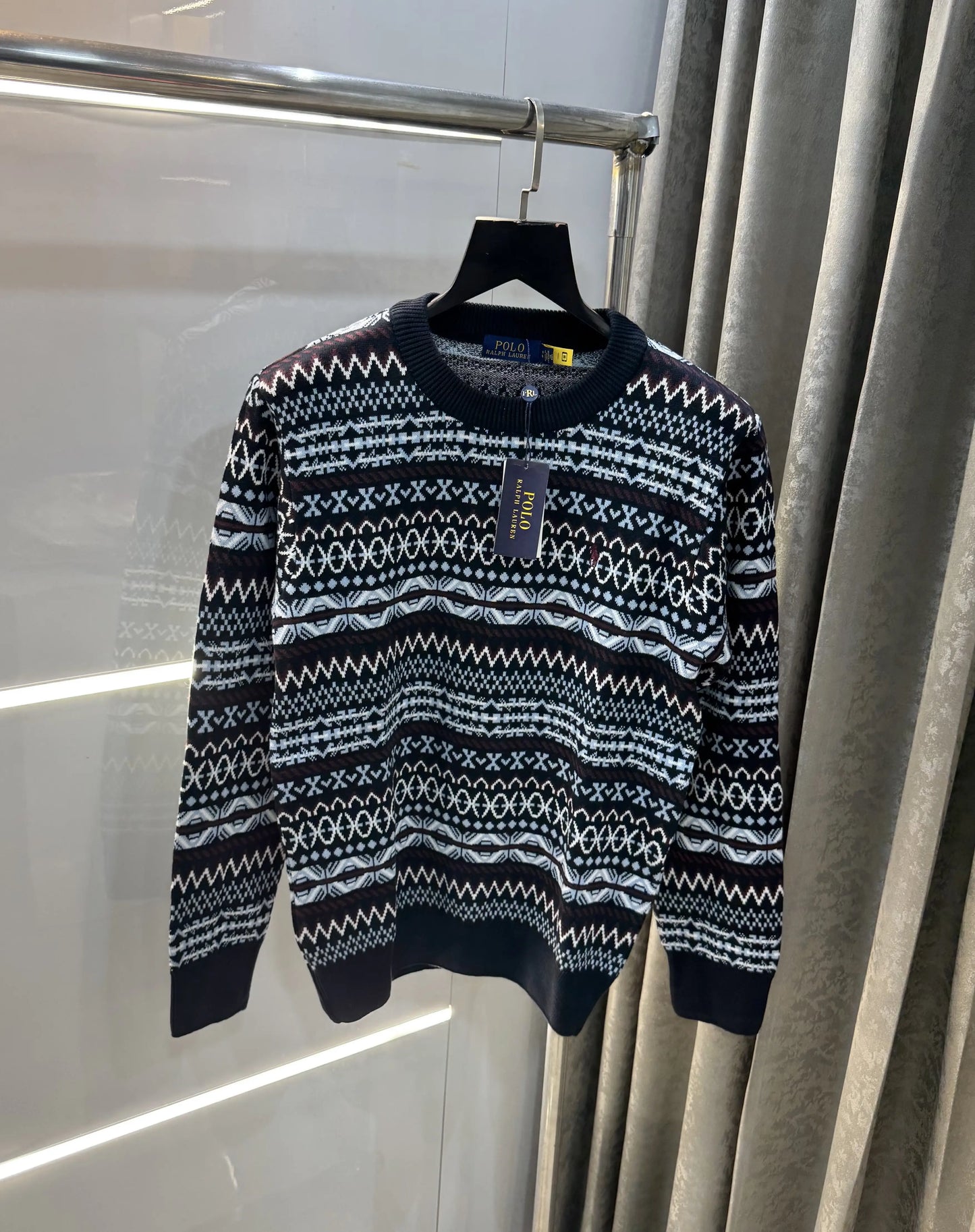 Ralph Lauren Navy Blue Imported Knitted Pull Over
