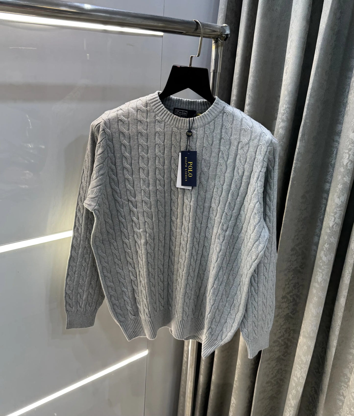 Ralph Lauren Grey Knitted Imported Pull Over