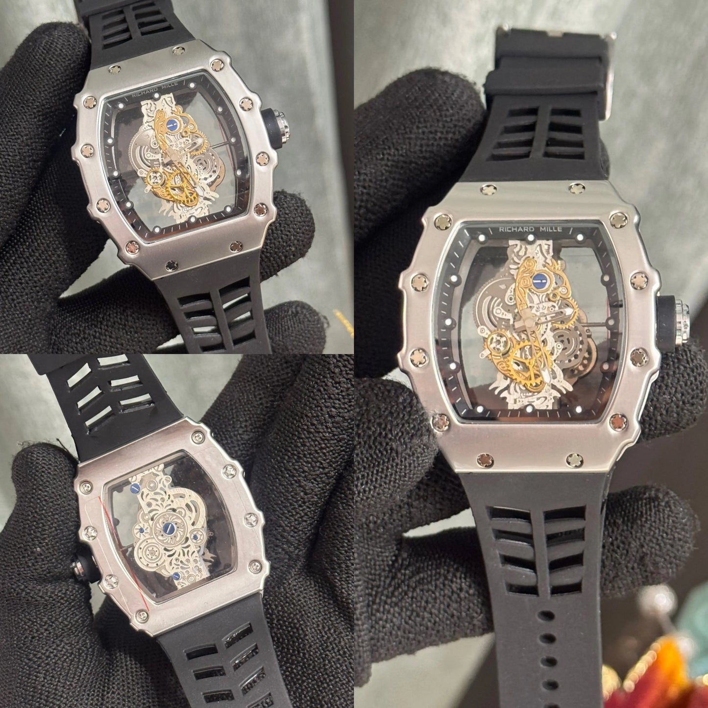 Richard Mille Silver Black Special Edition Watch
