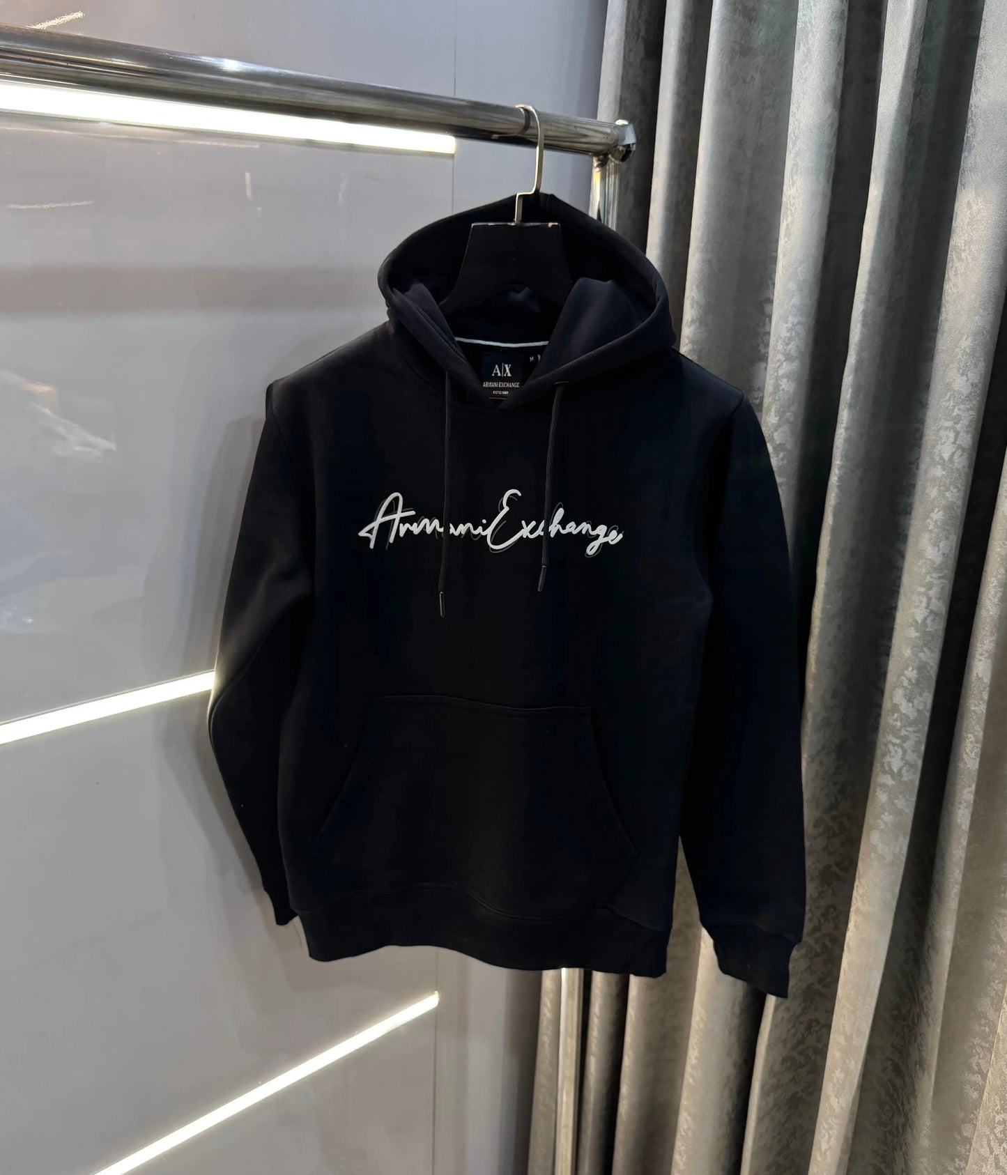 Arman i E......x....change Black Logo Print Premium Hoodie