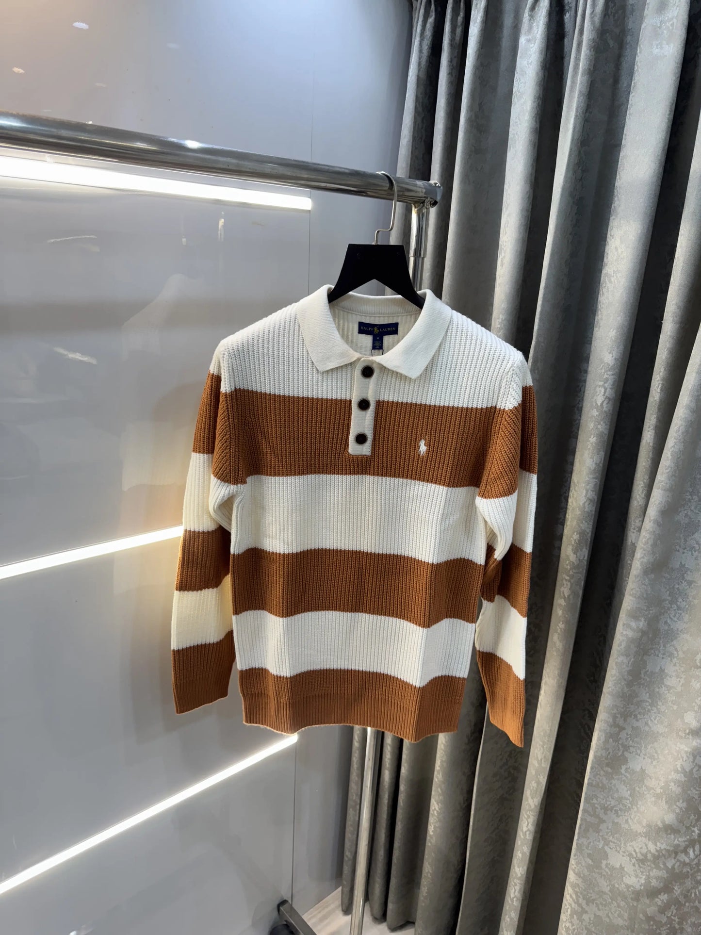Ralph Lauren Mustard Imported Knitted Pull Over