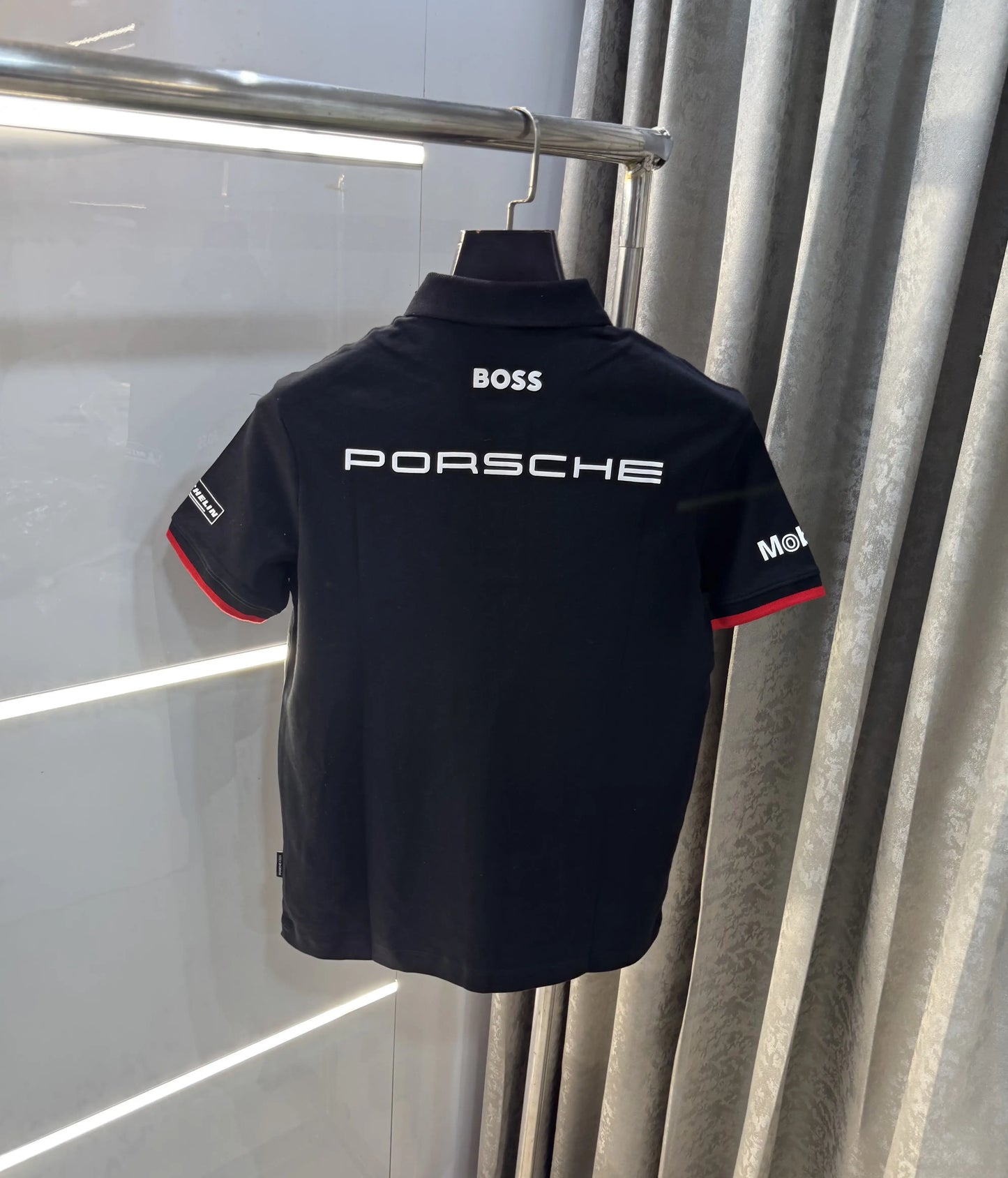 Hug o Bos s Black Porche Edition Premium Polo T-shirt