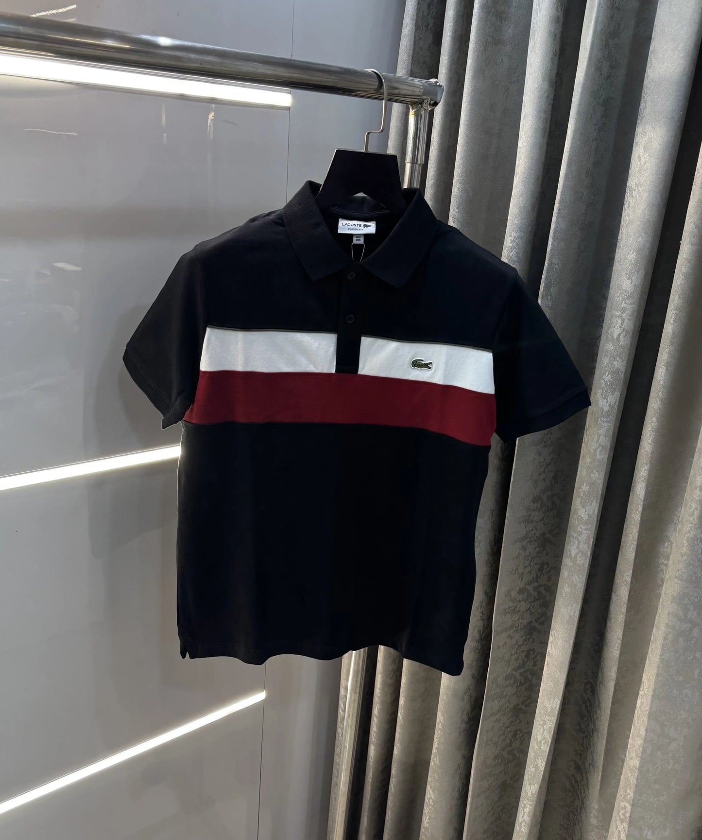 Lacost e Black Logo Work Premium Polo T-Shirt