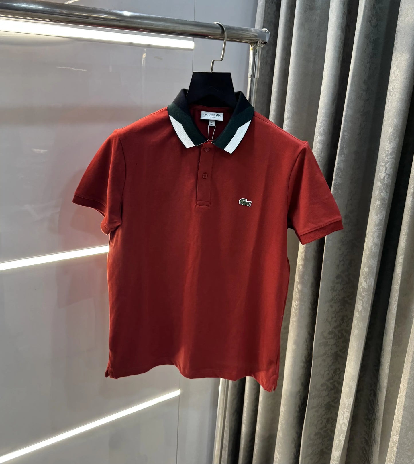 Lacost e Rust Logo Work Premium Polo T-Shirt