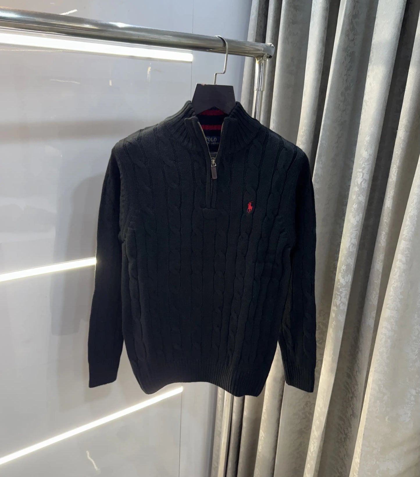 Ralph Lauren Black Knitted Imported Pull Over