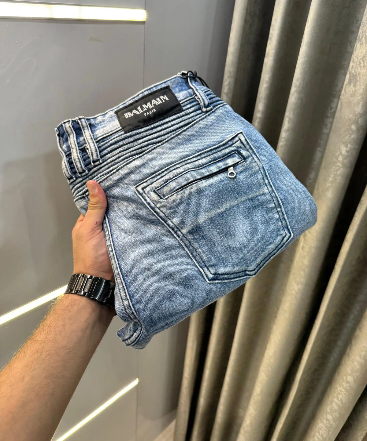 Balmai n Paris sky Blue Imported Rider Designer Denim
