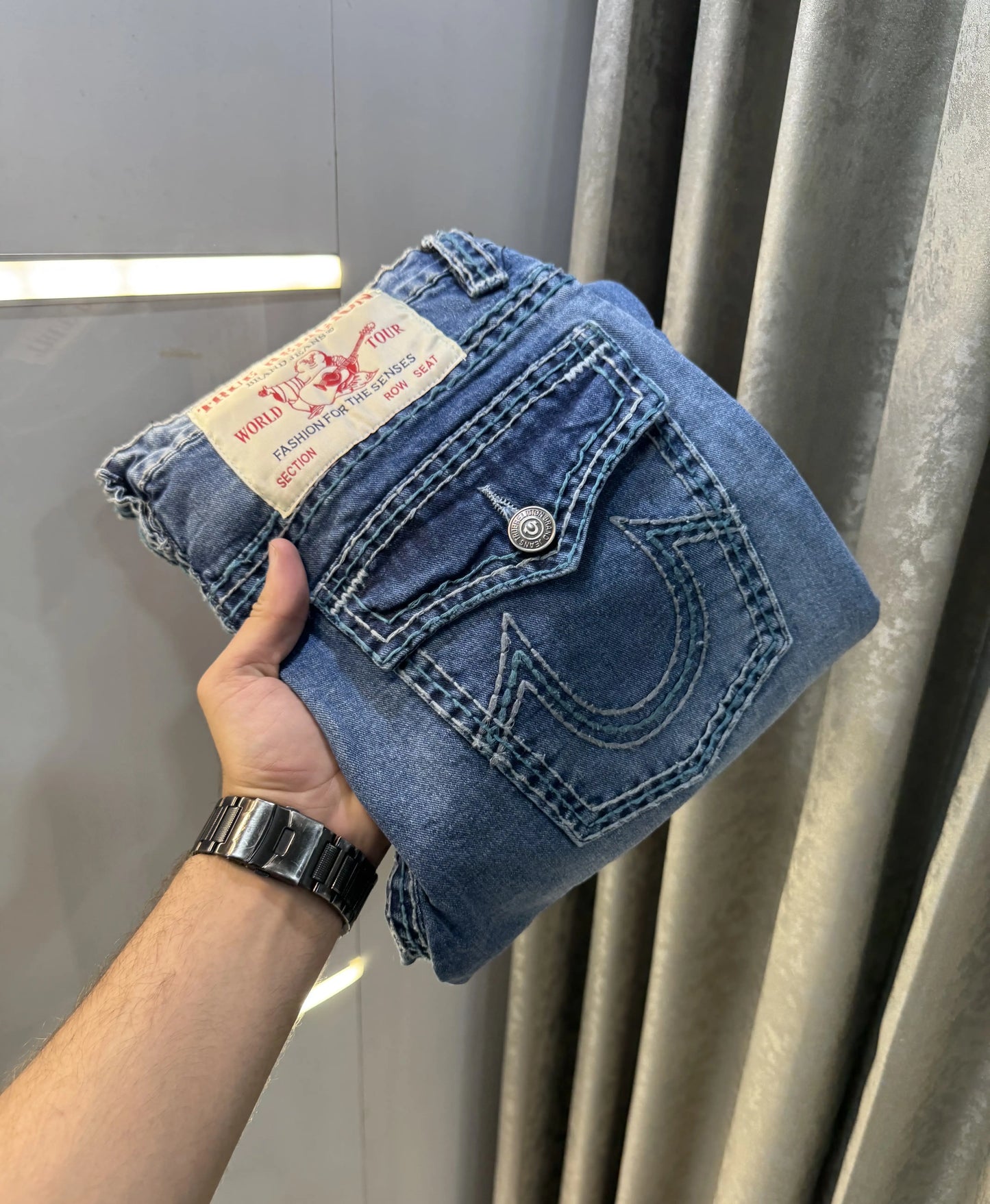 True Religion Sky Blue Premium Boot Cut Denim