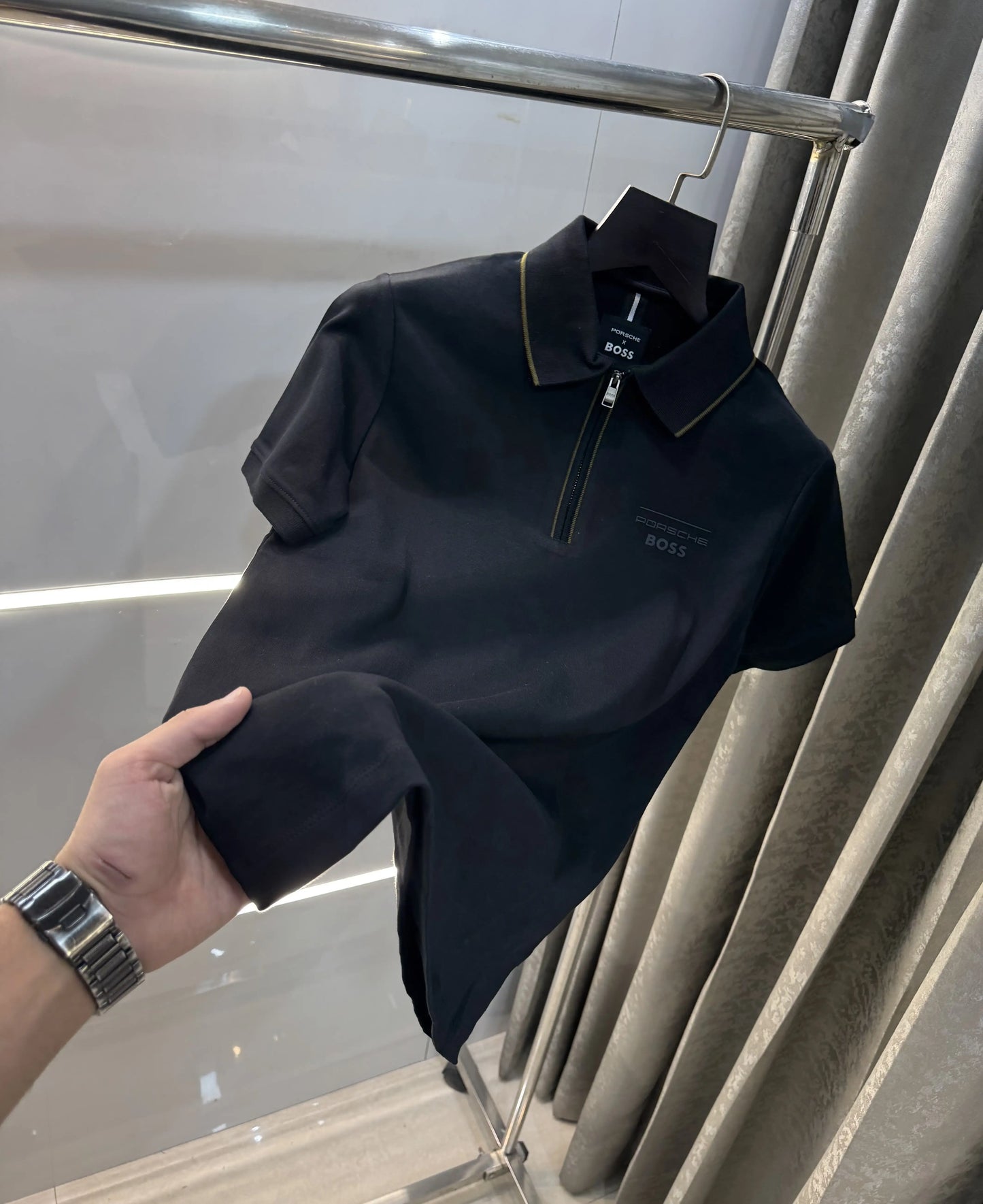 Hugo Boss Black Porsche Limited Edition Premium Polo T-shirt