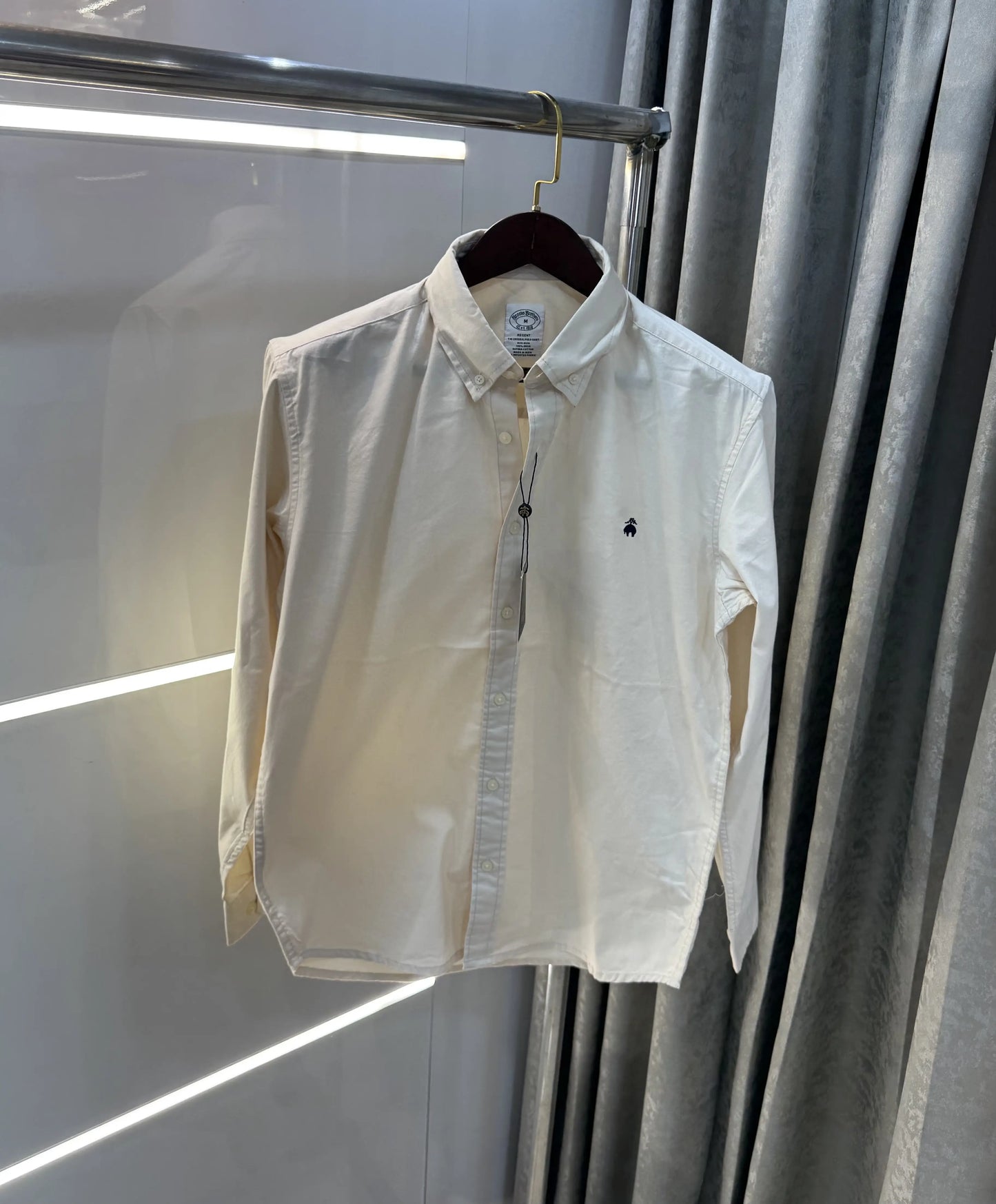 Brooks Brother Cream Oxford Premium Shirt