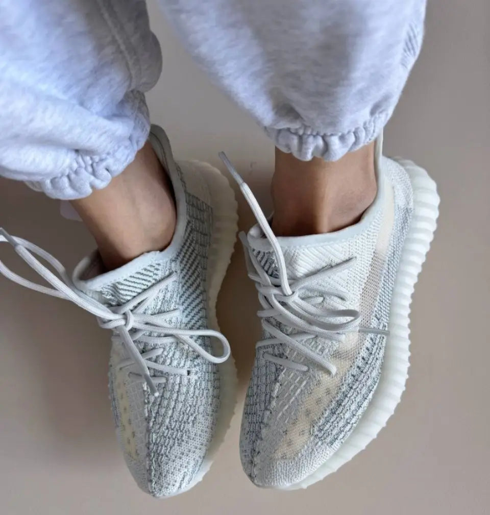 Adida_s Yeezy 350 V2 Cloud White Reflective For Girls Semi UA Quality Full Accessories D-2054