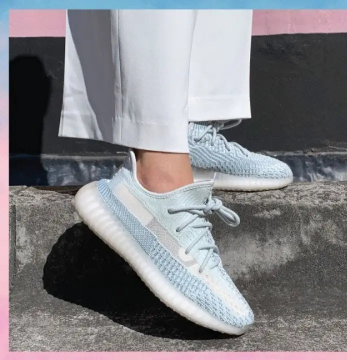 Adida_s Yeezy 350 V2 Cloud White Reflective For Girls Semi UA Quality Full Accessories D-2054