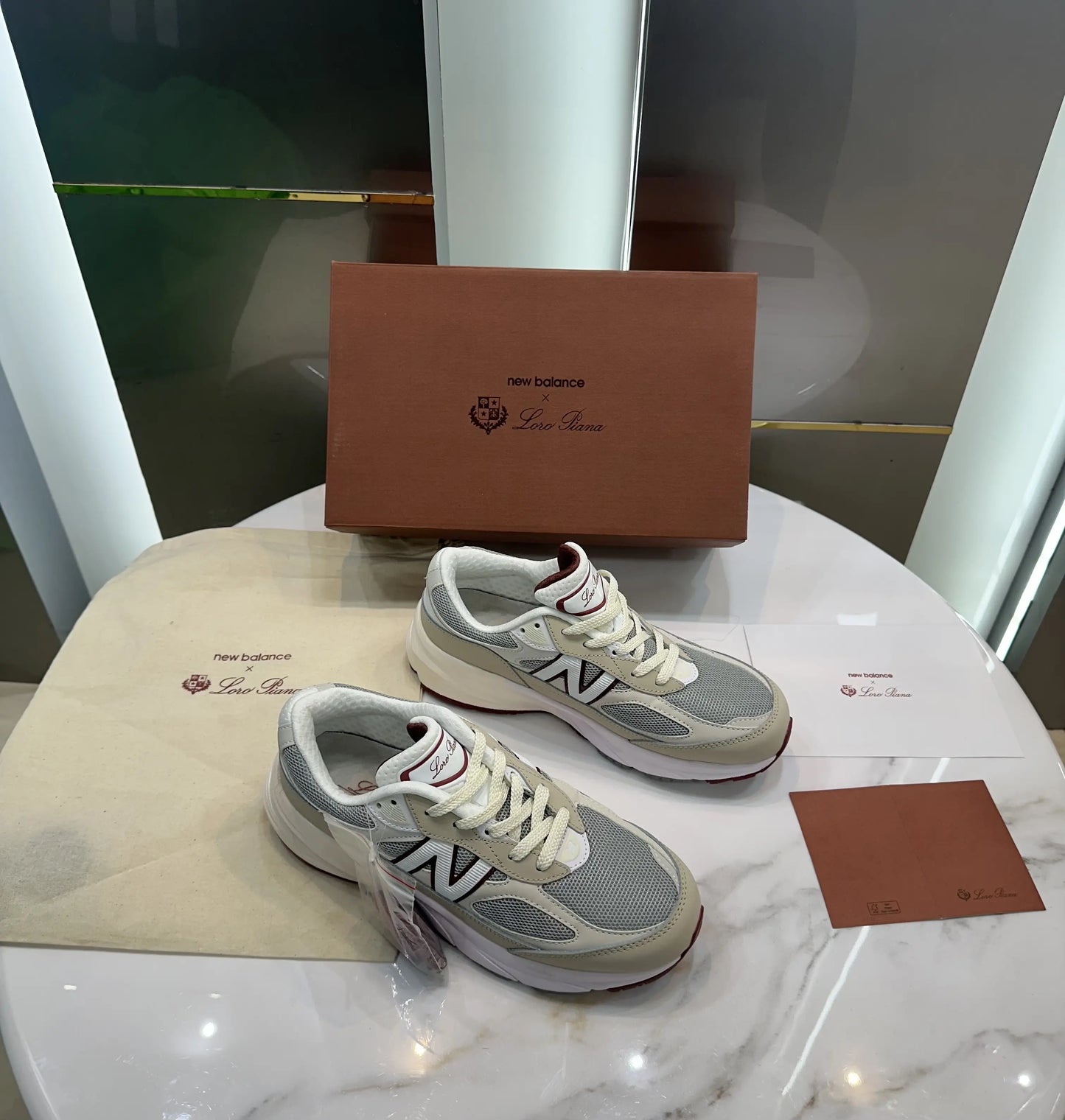 New Balance 990 Beige Loro Piana Edition Shoe