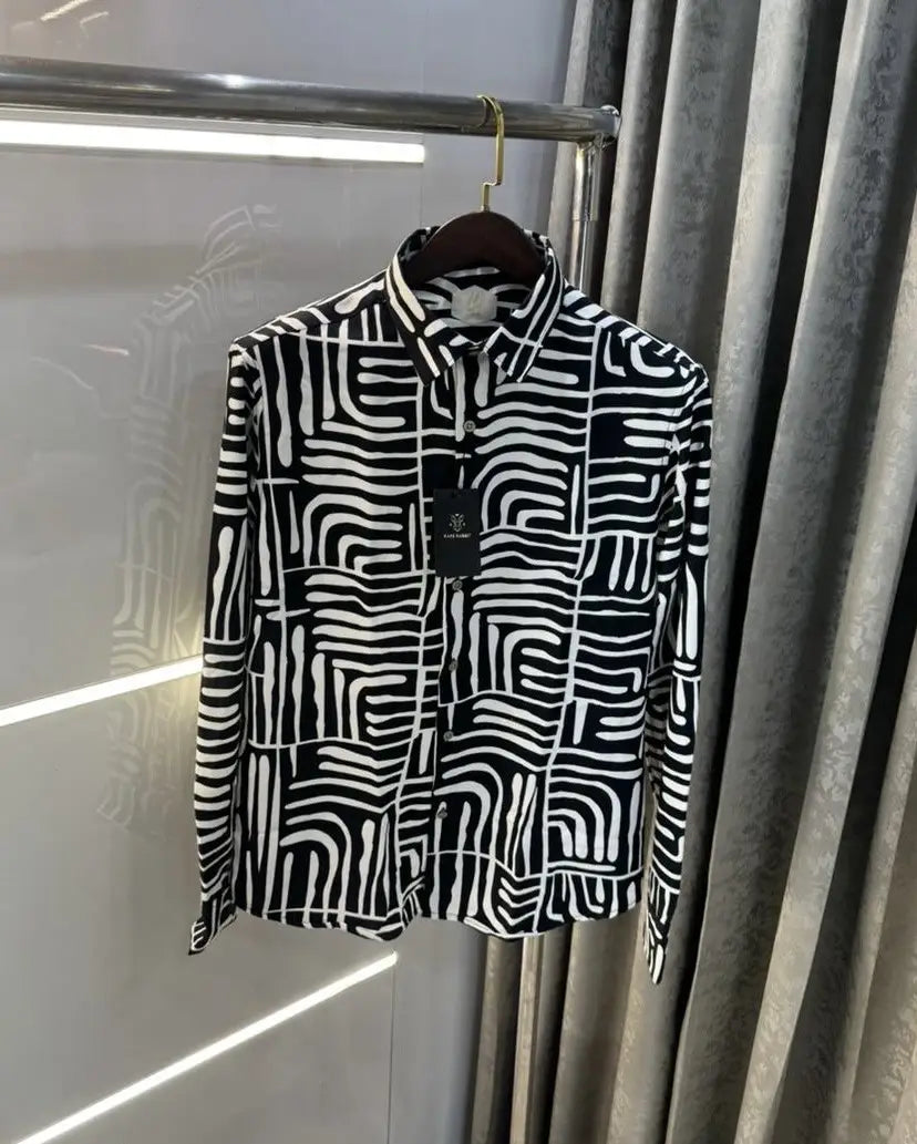 Rare Rabbit White Design 1 Imported Shirt