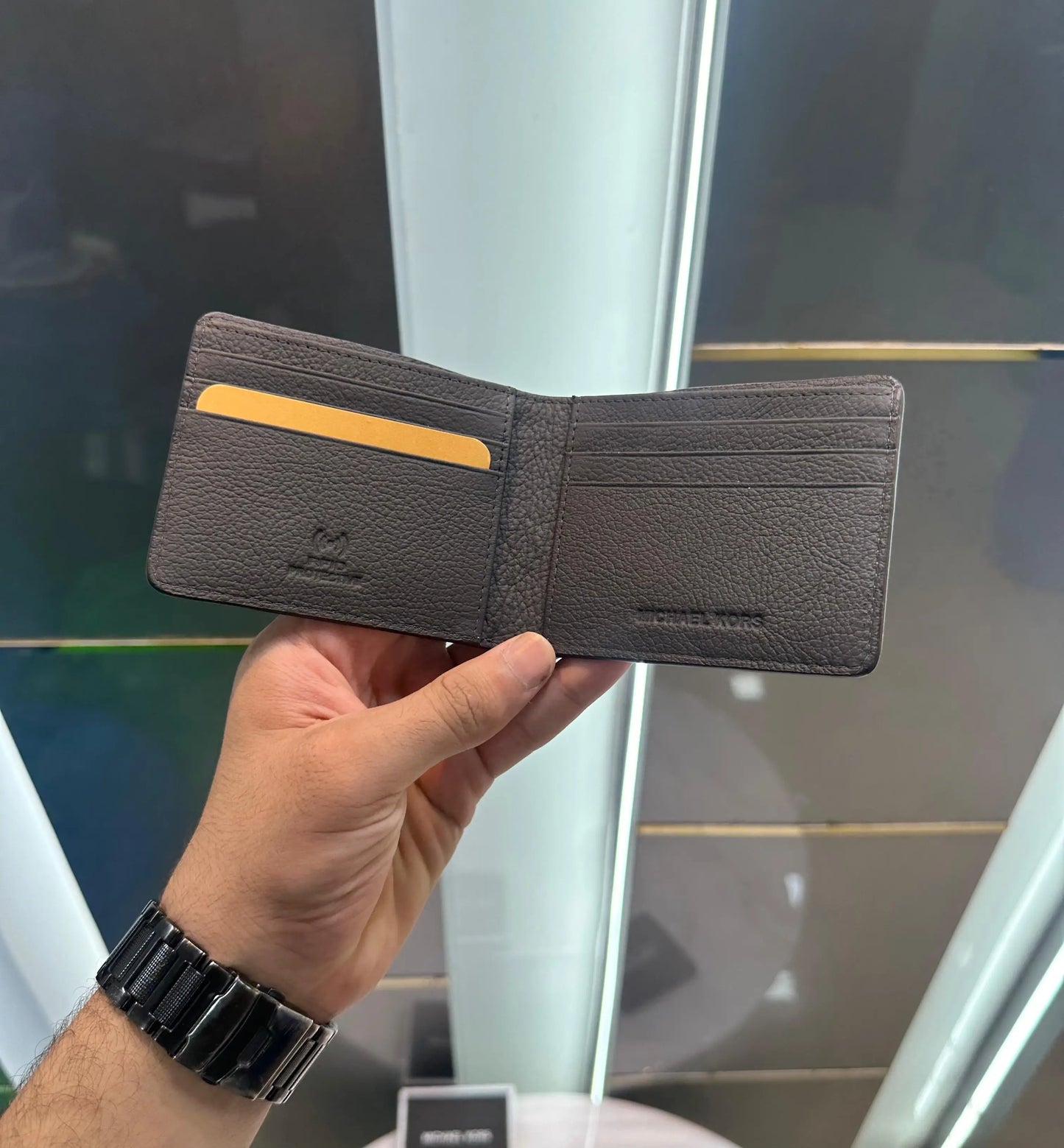 Michael Kor s Brown Monogram Premium Wallet