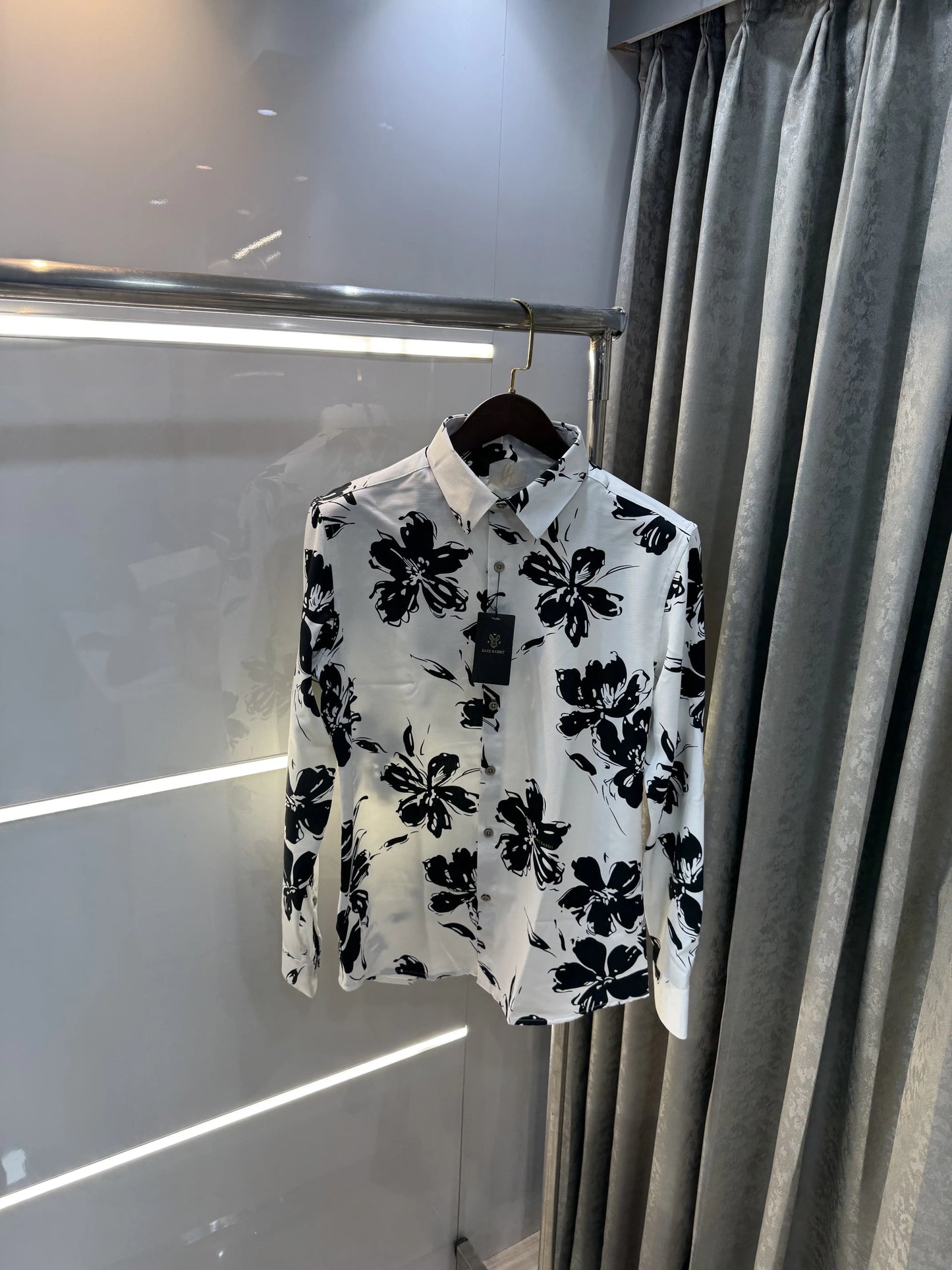 Rare Rabbit White Design Imported Shirt