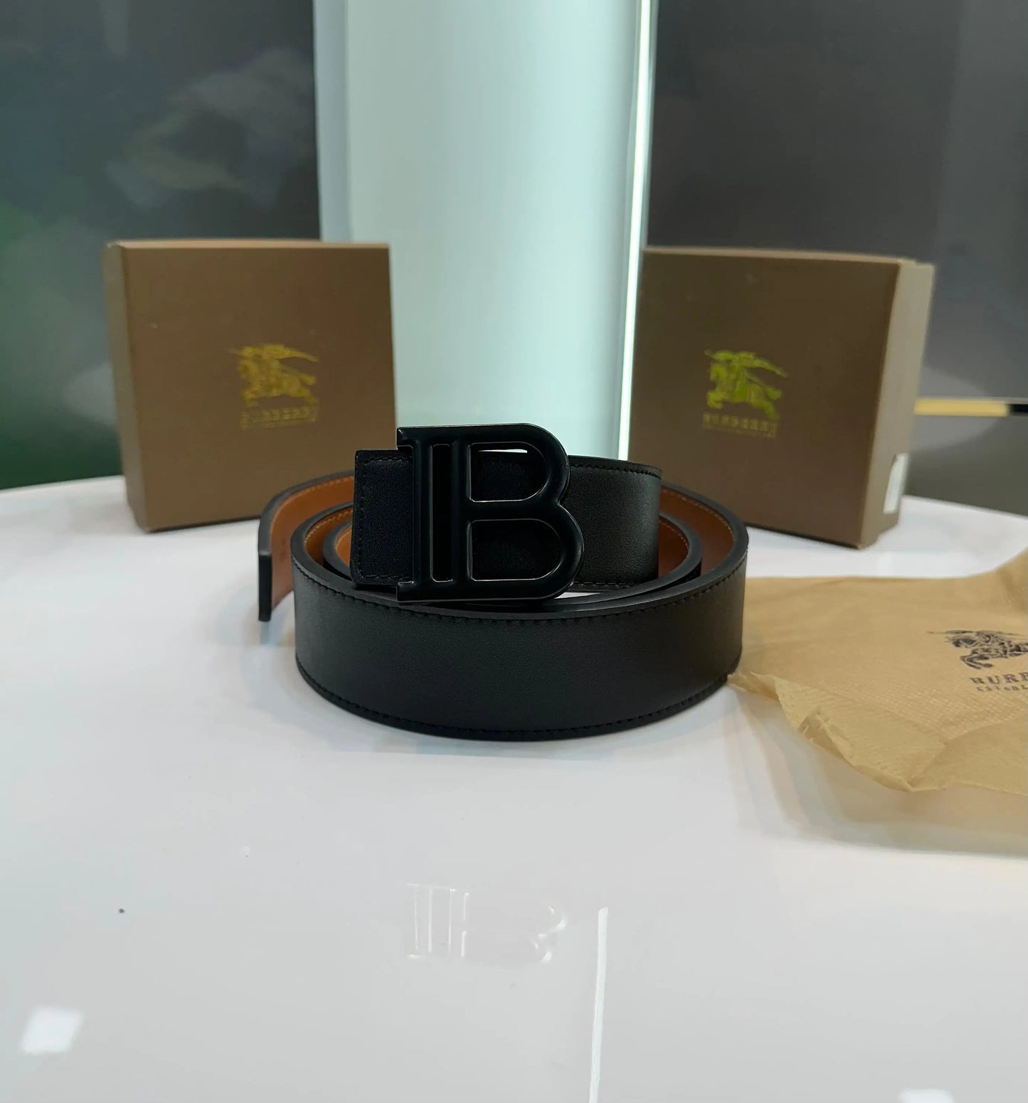 Burberr y Black Premium Imported Belt