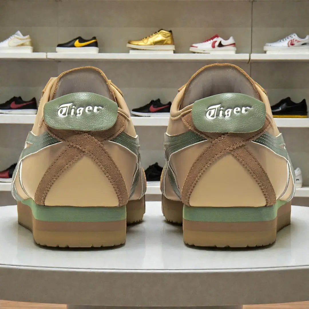 Onitsuka Tiger Mexico 66 PF Beige Grass Green 7A Premium Mens Sneakers D-2084