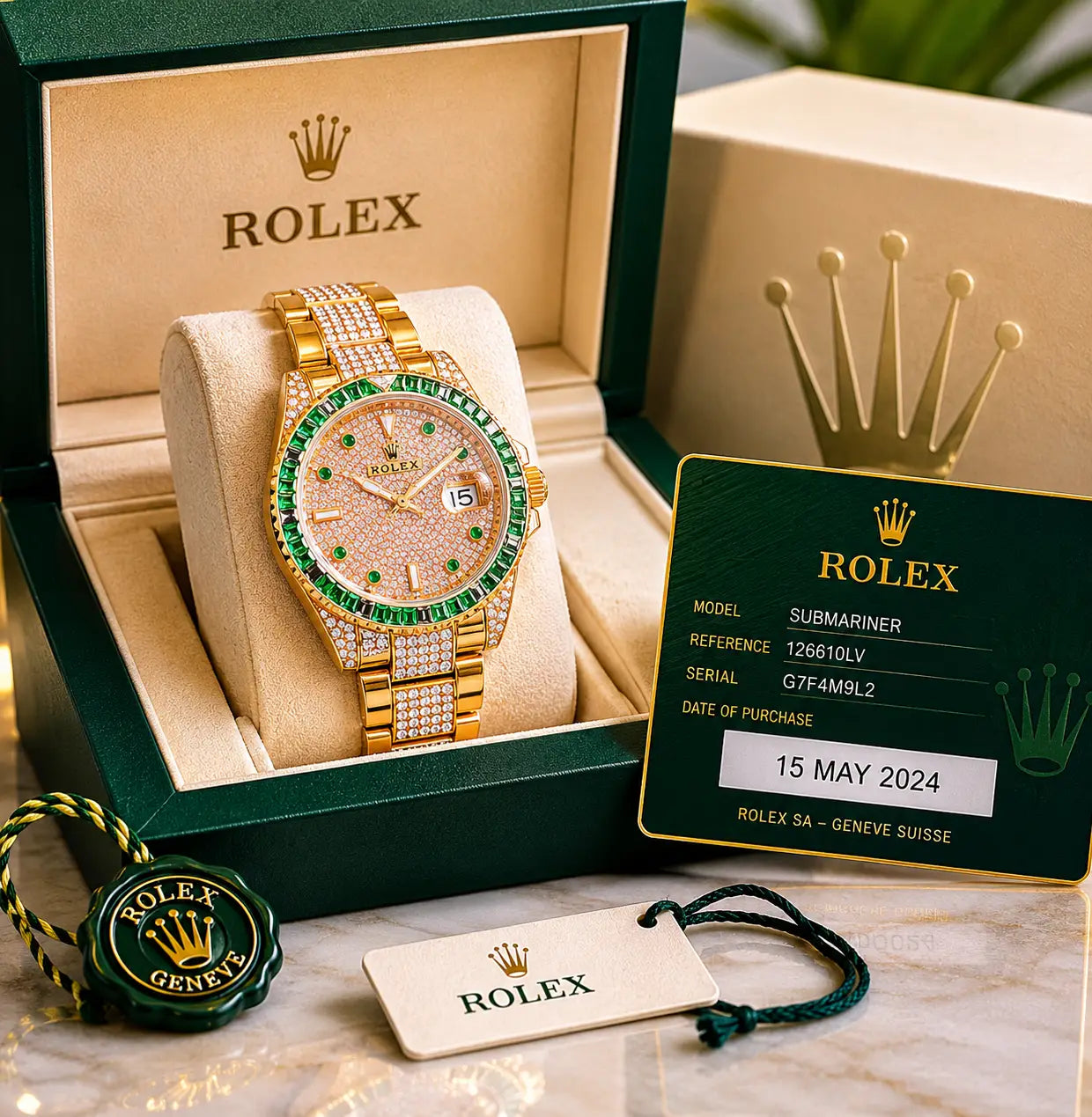 Rolex Submariner Diamond Limited Edition rosegold