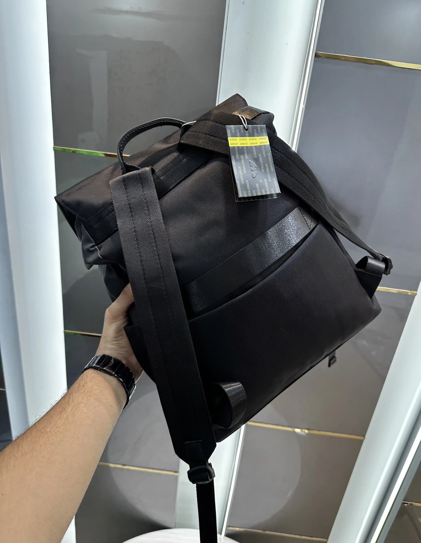 Giorgio Arman i Black 002 Luxury Imported BackPack