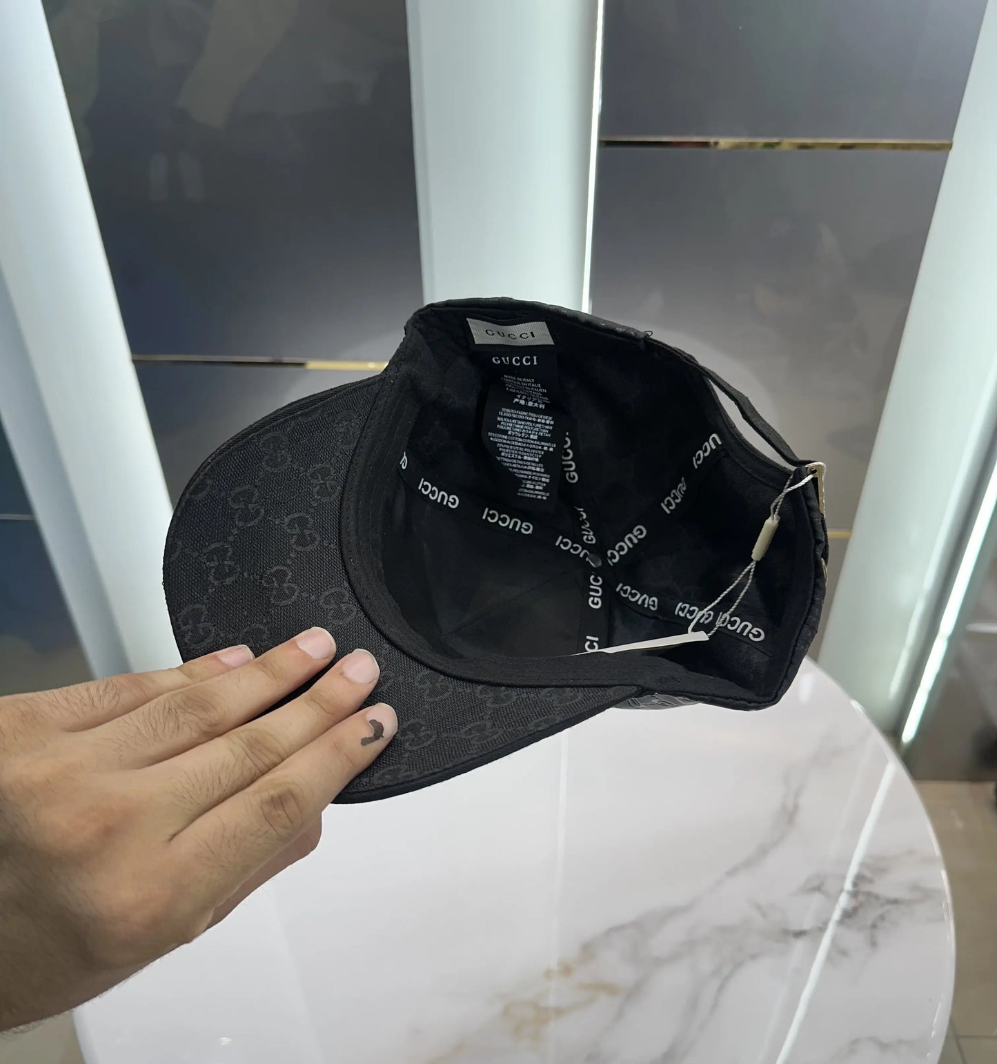Gucc i Black Monogram Premium Imported 5120 Cap
