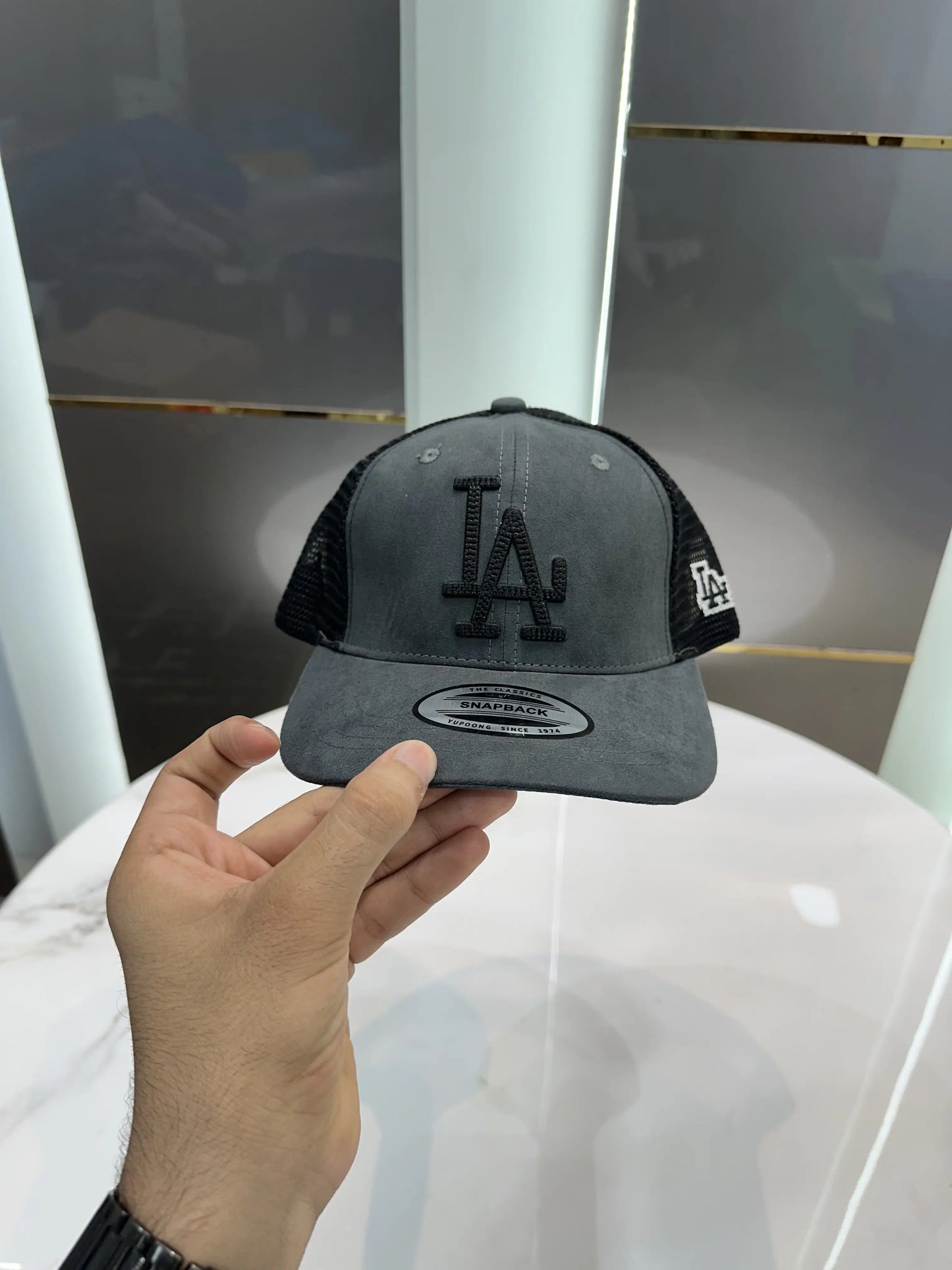 LA Grey (Suede) Premium Imported Cap