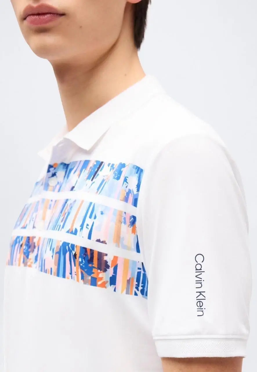 Calvin Klein White Premium Polo T-Shirt