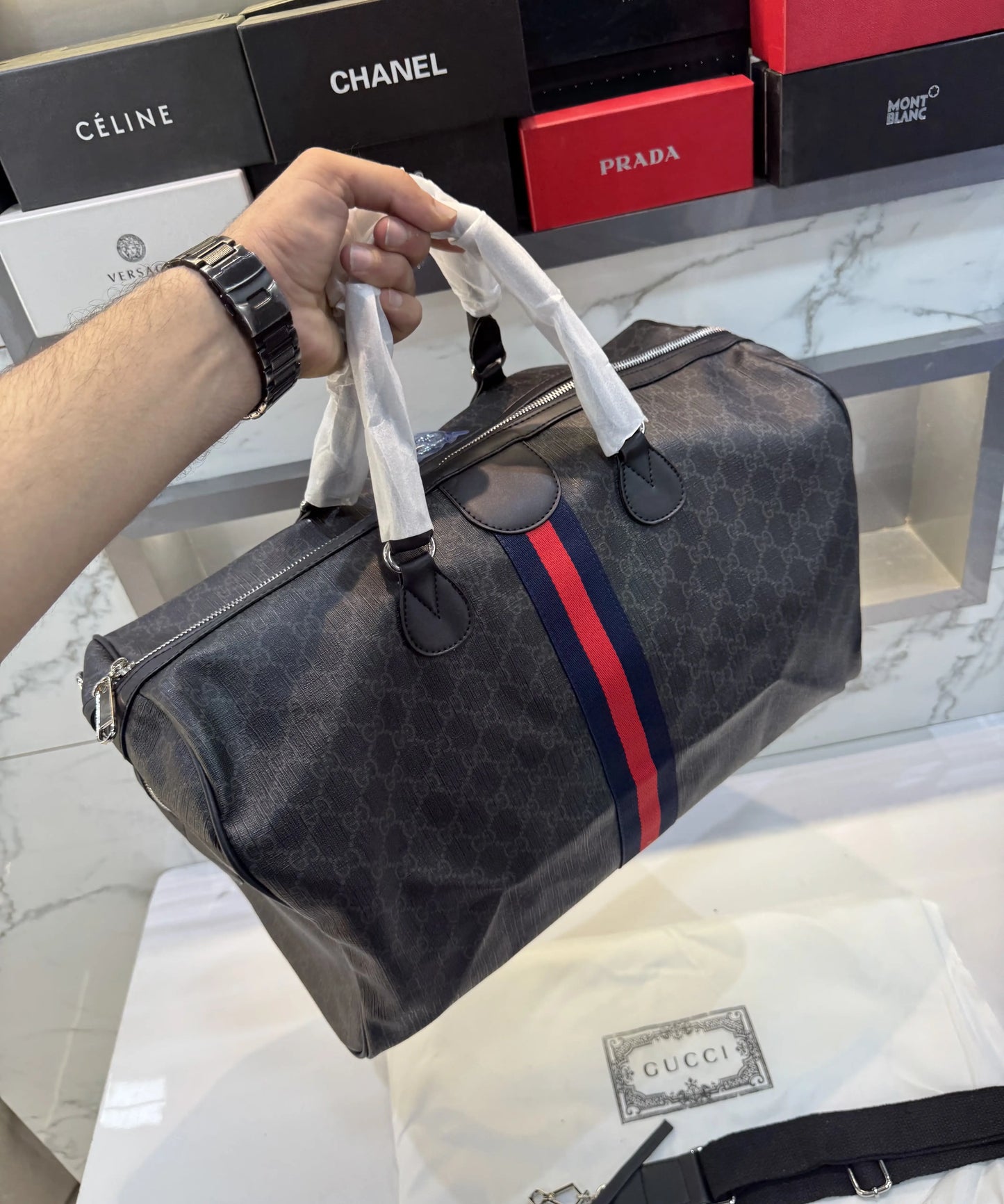 Gucc i Ophidia Luxury Imported Duffel Bag g512