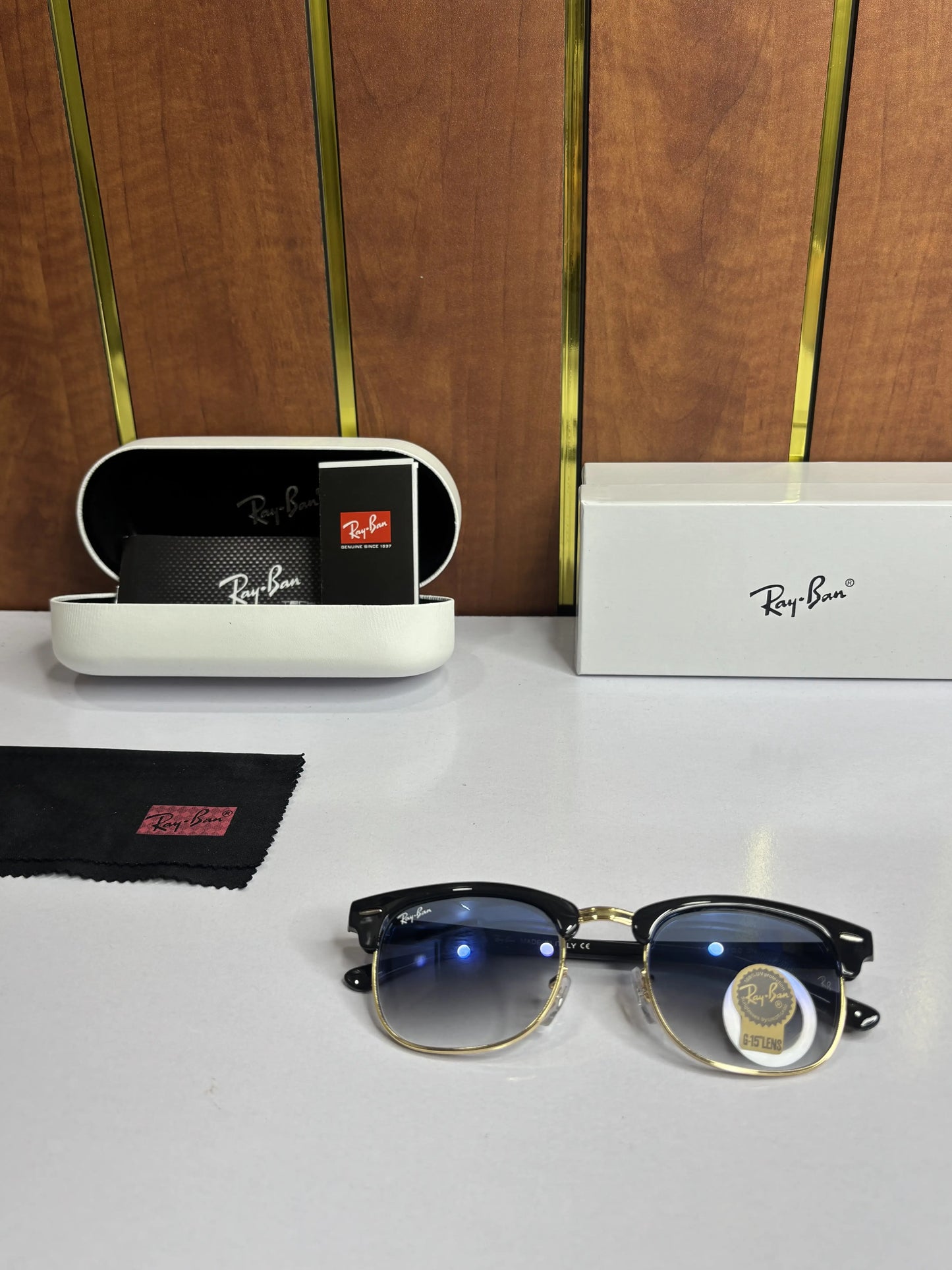 Rayban Clubmaster 3016 Black gold