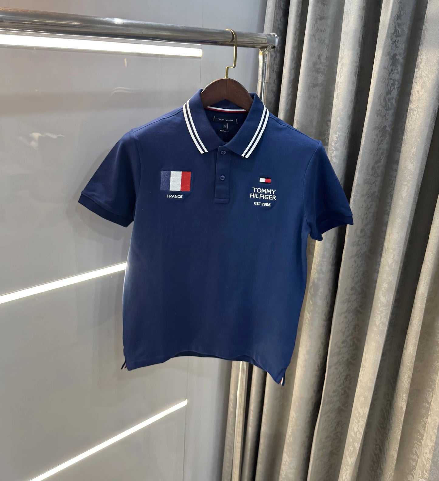 Tomm y Hilfiger Blue Premium Polo T-shirt