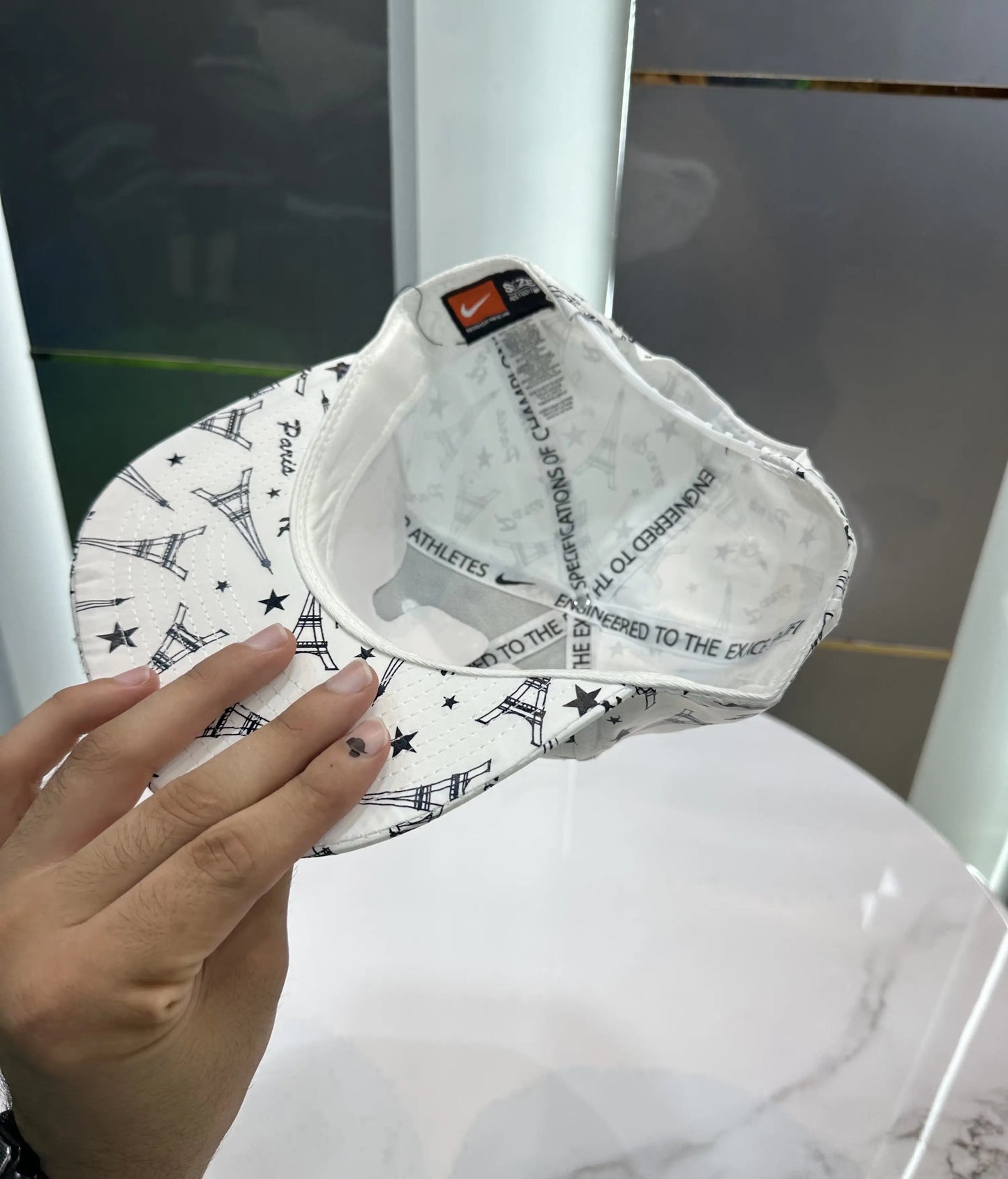 PSG White Premium Imported Cap p240
