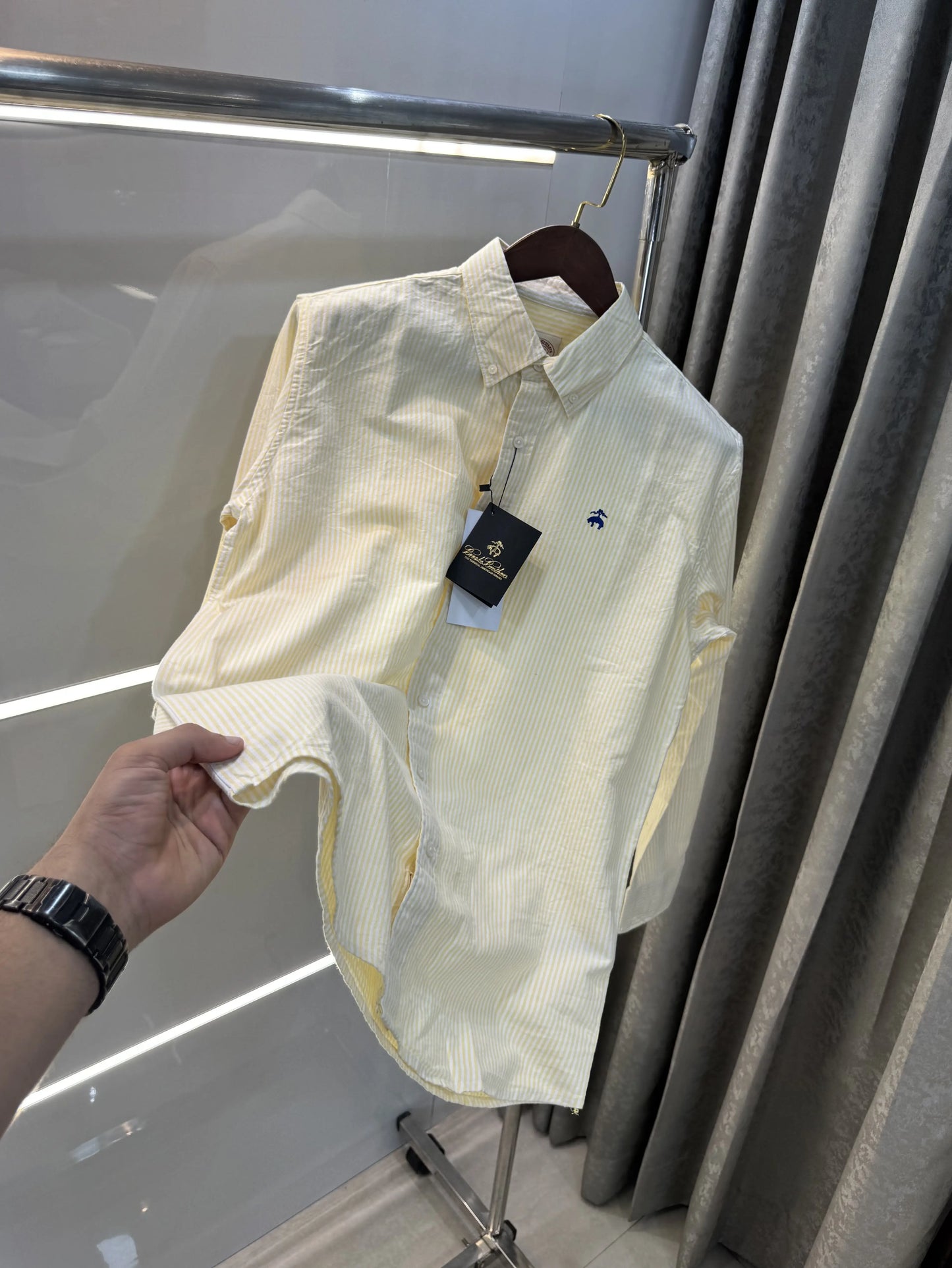 Brooks Brother Yellow Oxford Premium Shirt