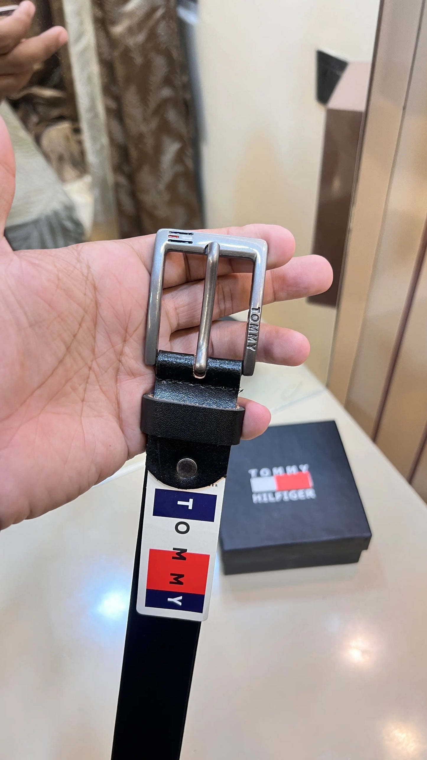 TOMMY HILFIGER PREMIUM QUALITY IMPORTED LEATHER BELT TM-915