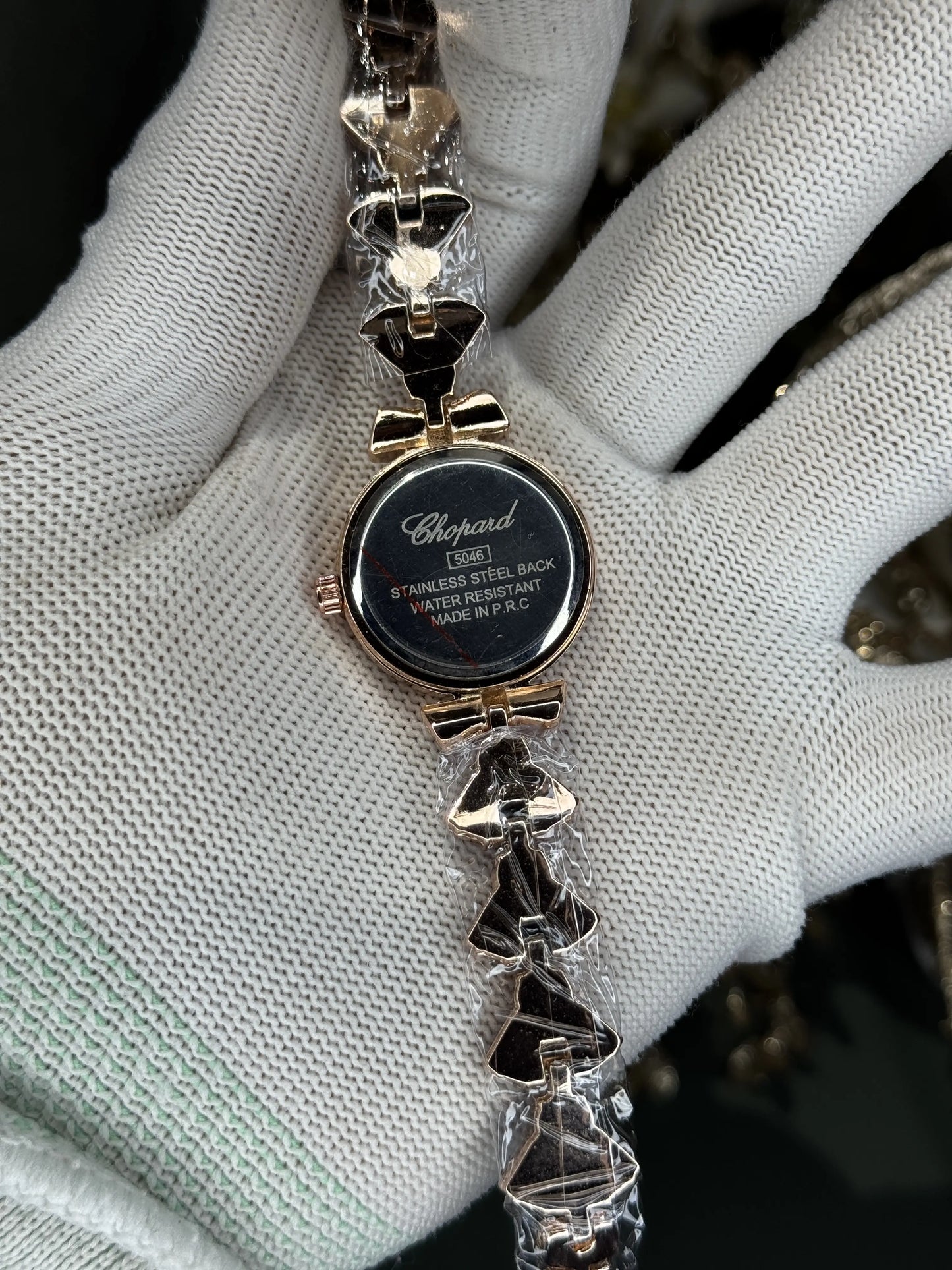 Chopard Rose Gold Black Premium Ladies Watch