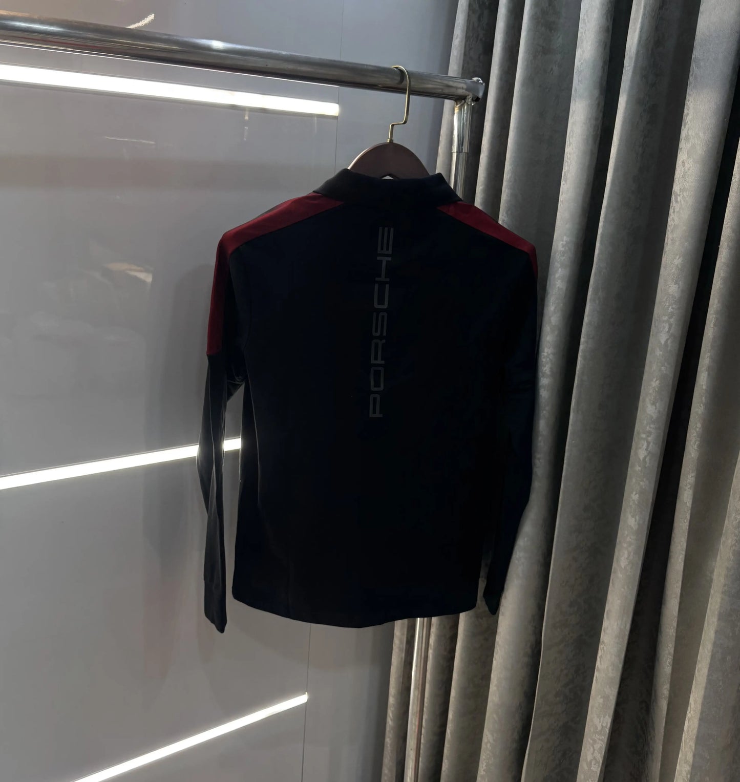 Hugo Boss Black Logo Work Premium Full Sleeve Polo T-Shirt